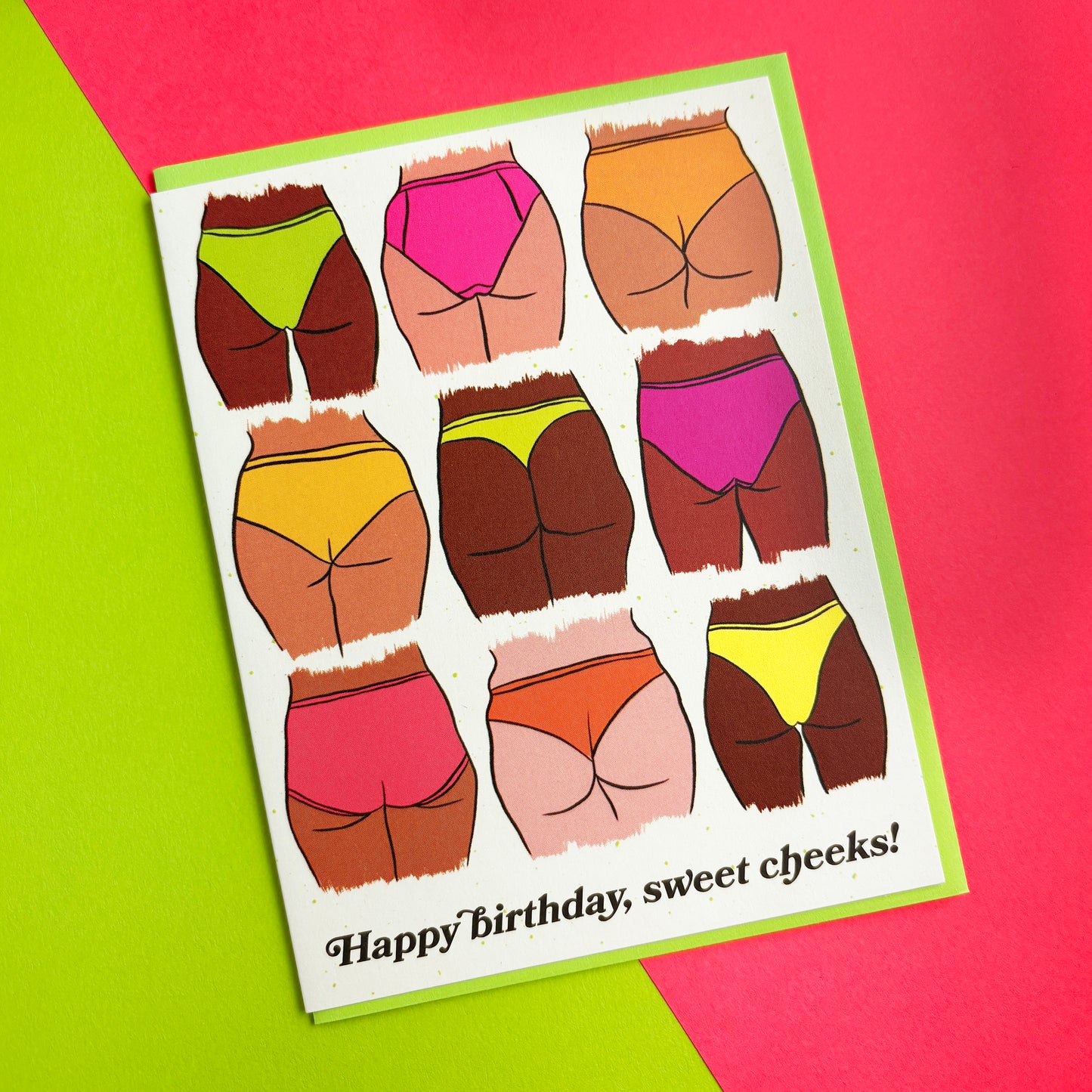 Sweet Cheeks Birthday Card