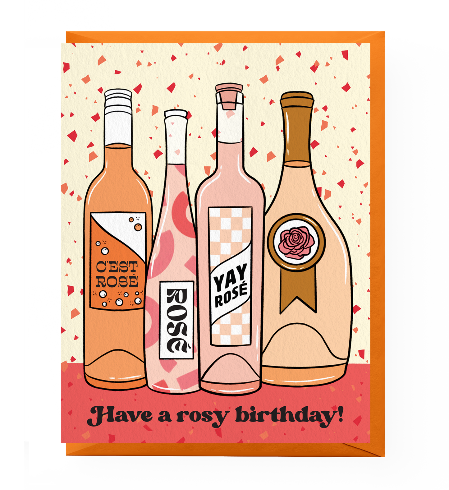 Rosé Birthday Card
