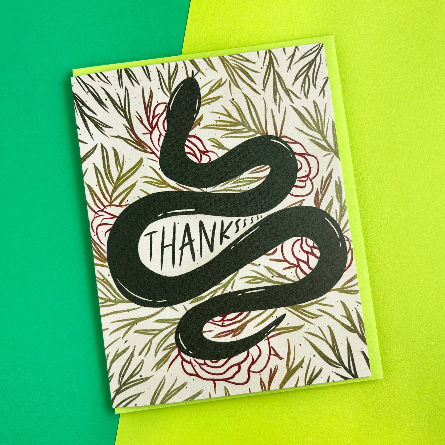Snake Thank You Card