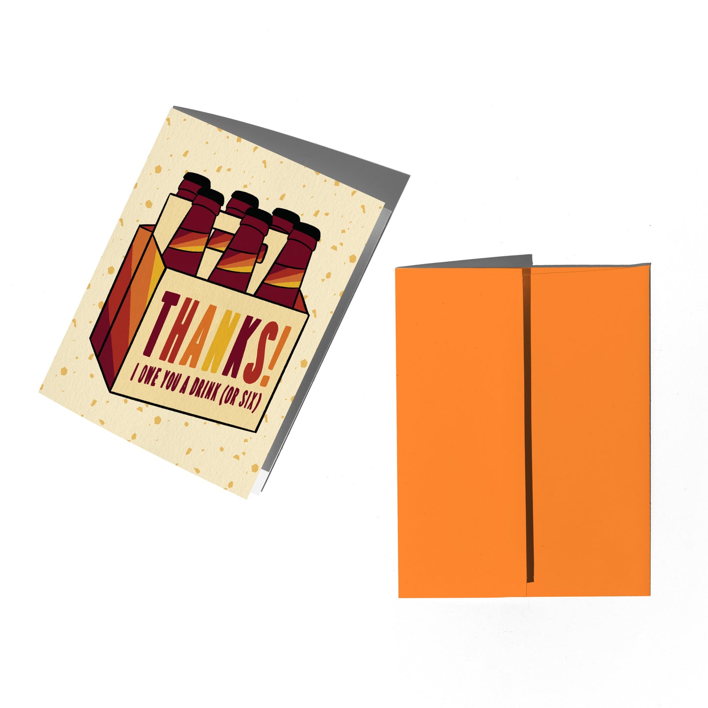 Six Pack Thank You Card