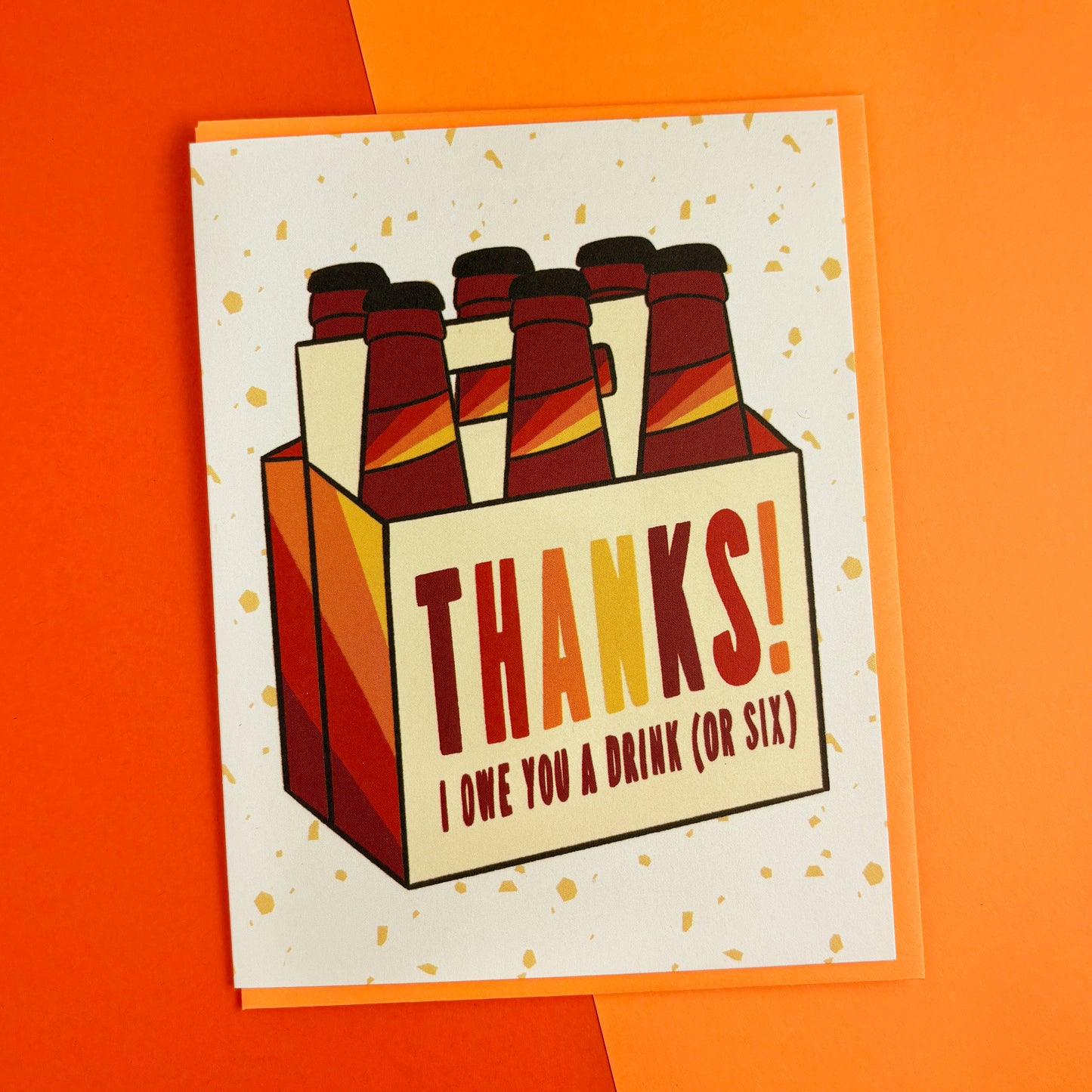 Six Pack Thank You Card
