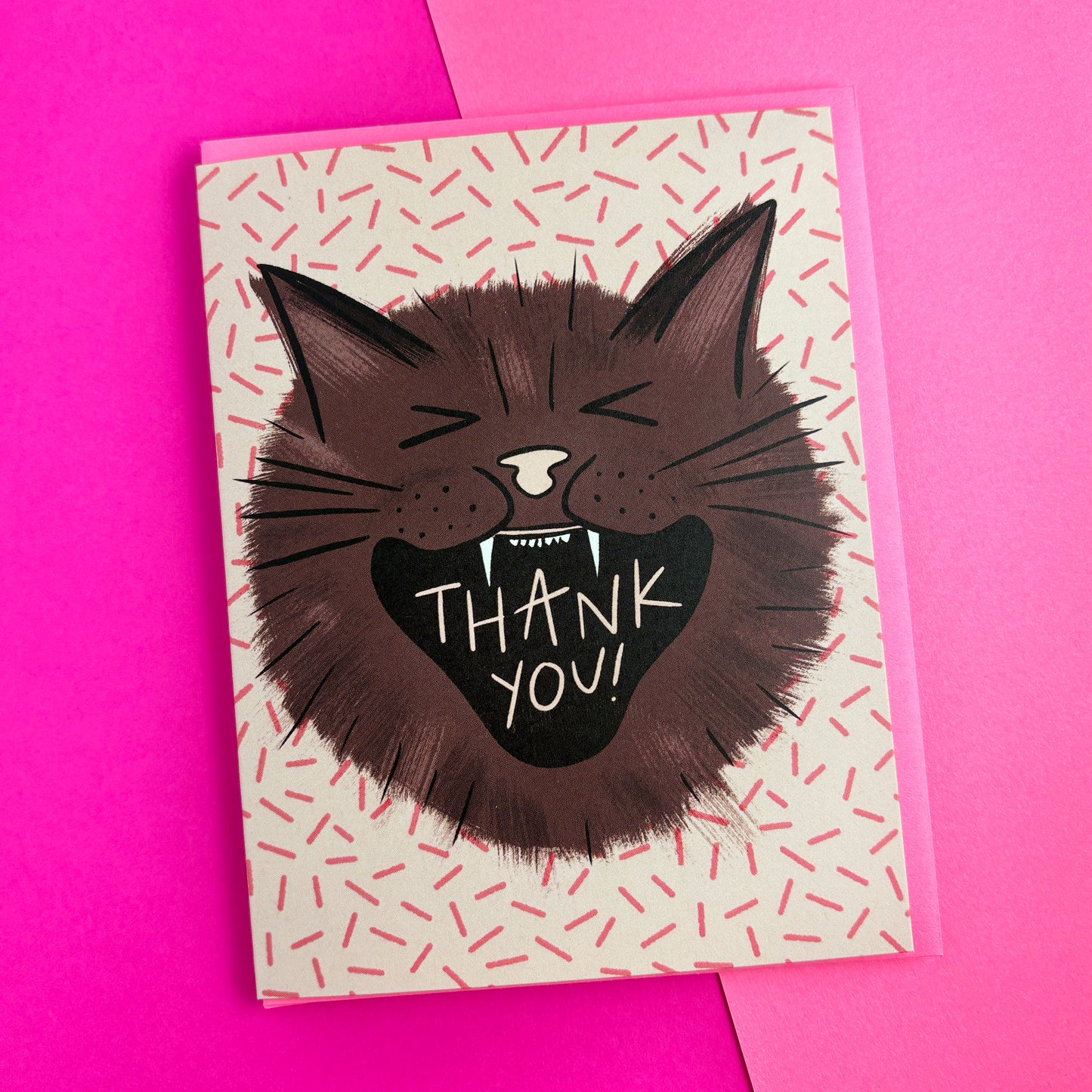 Wild Cat Thank You Card