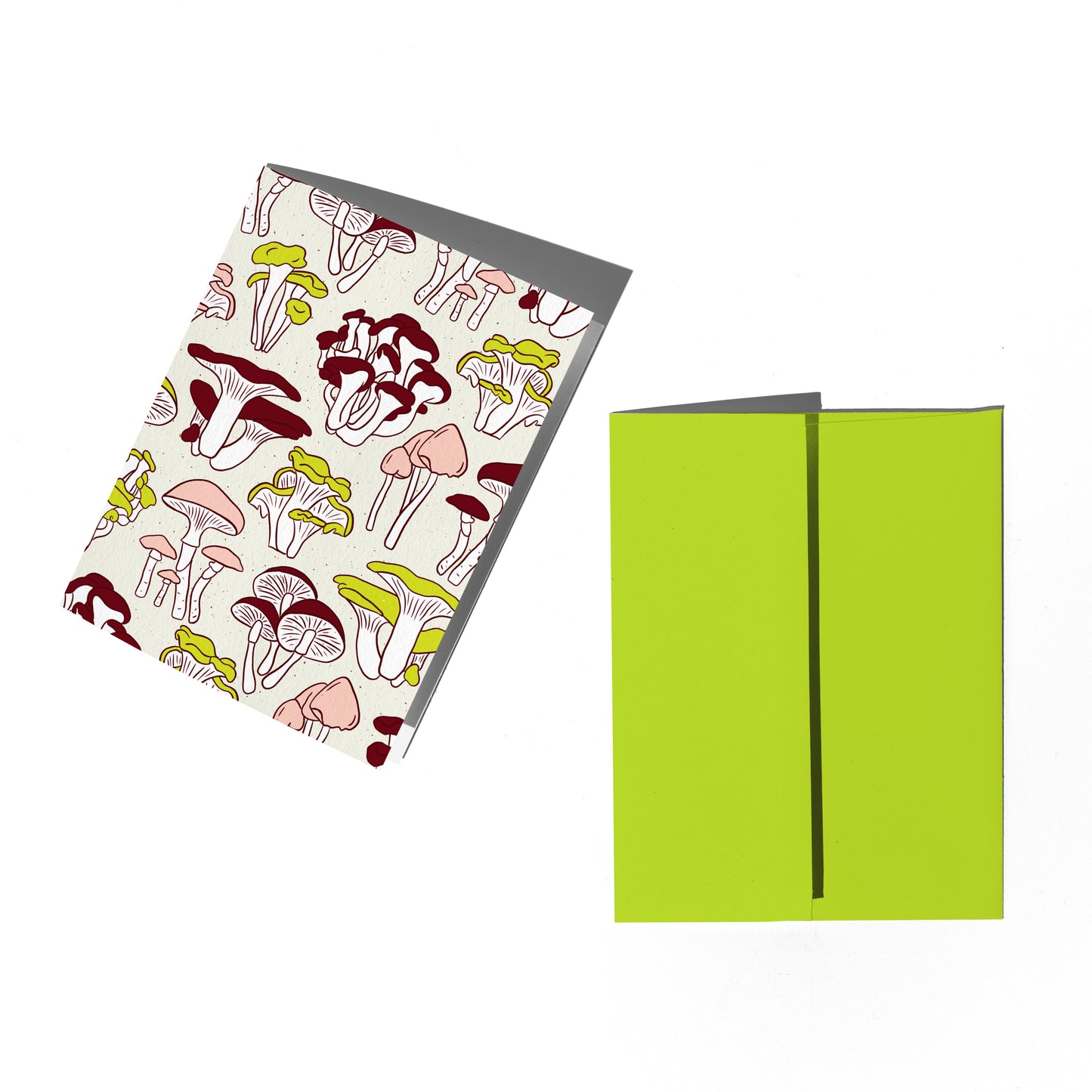 Mixed Mushrooms Greeting Card