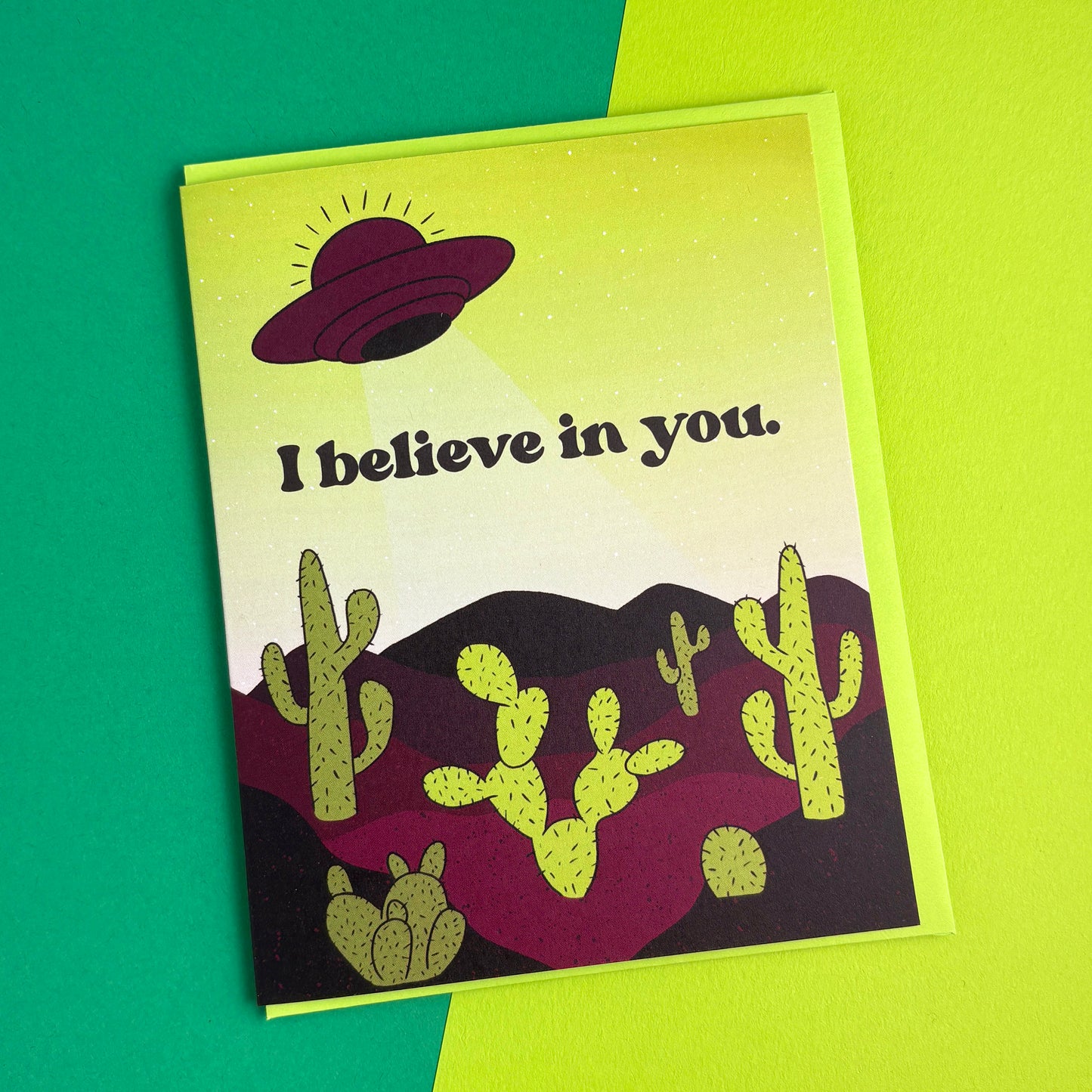 I Believe in You UFO card