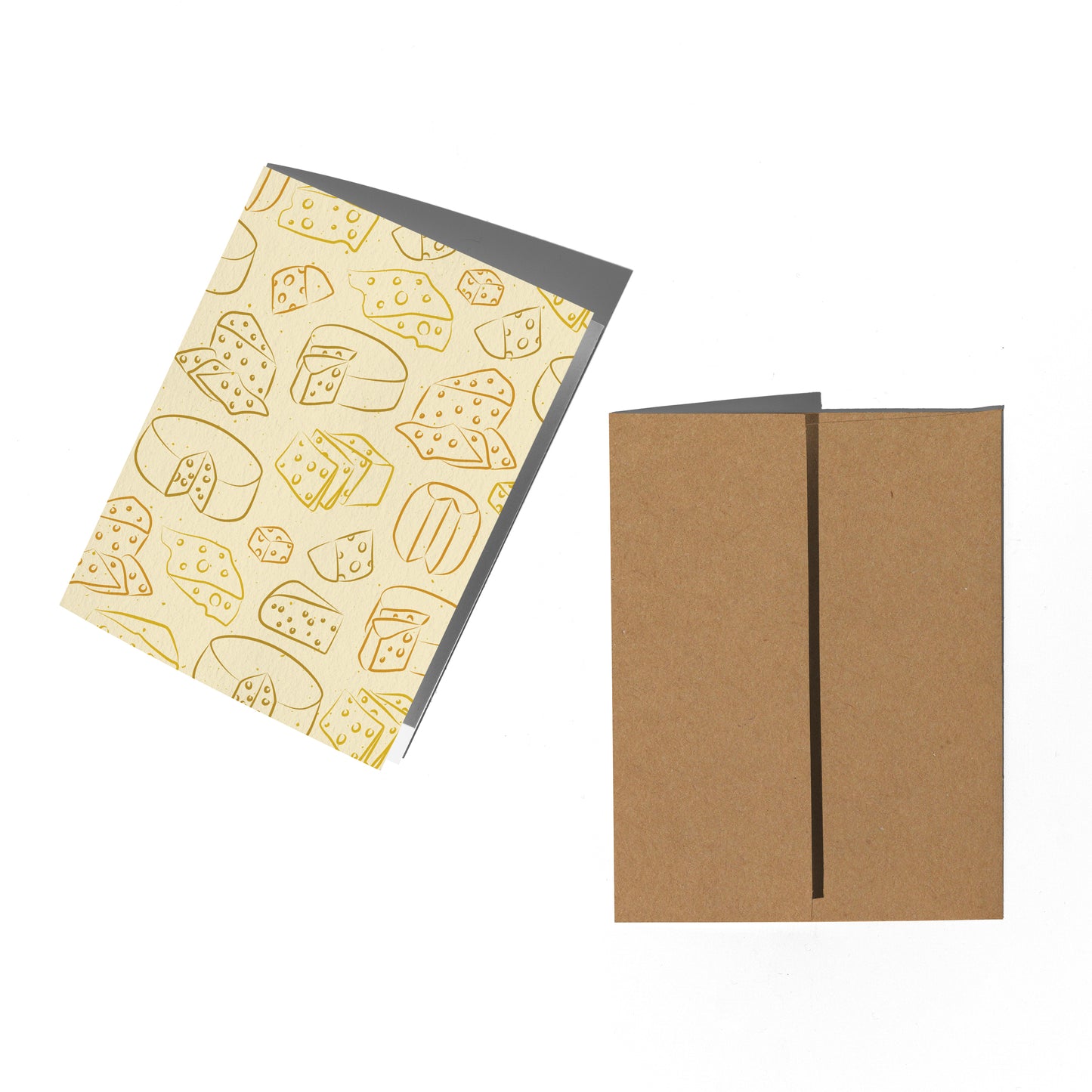 Cheese Pattern Greeting Card