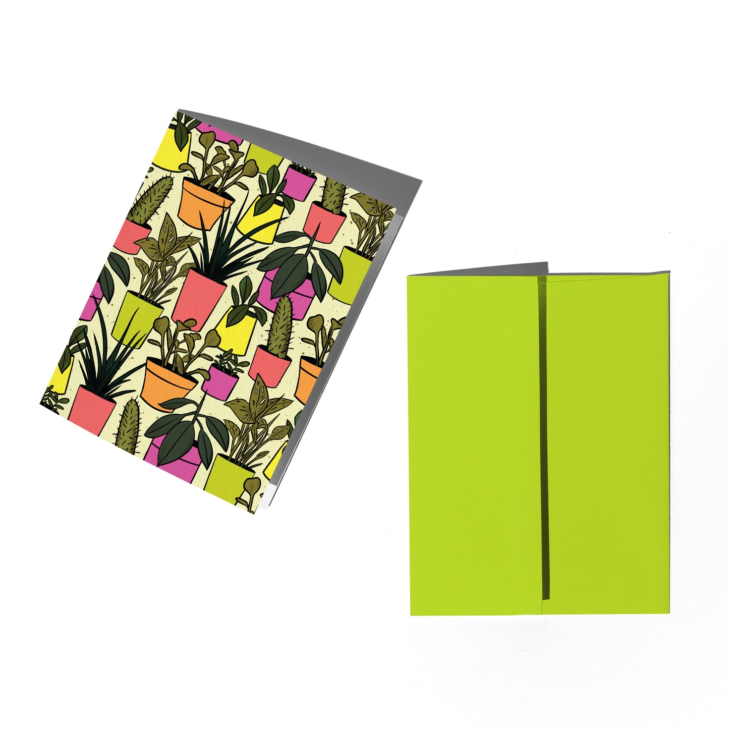 House Plant Pattern Greeting Card