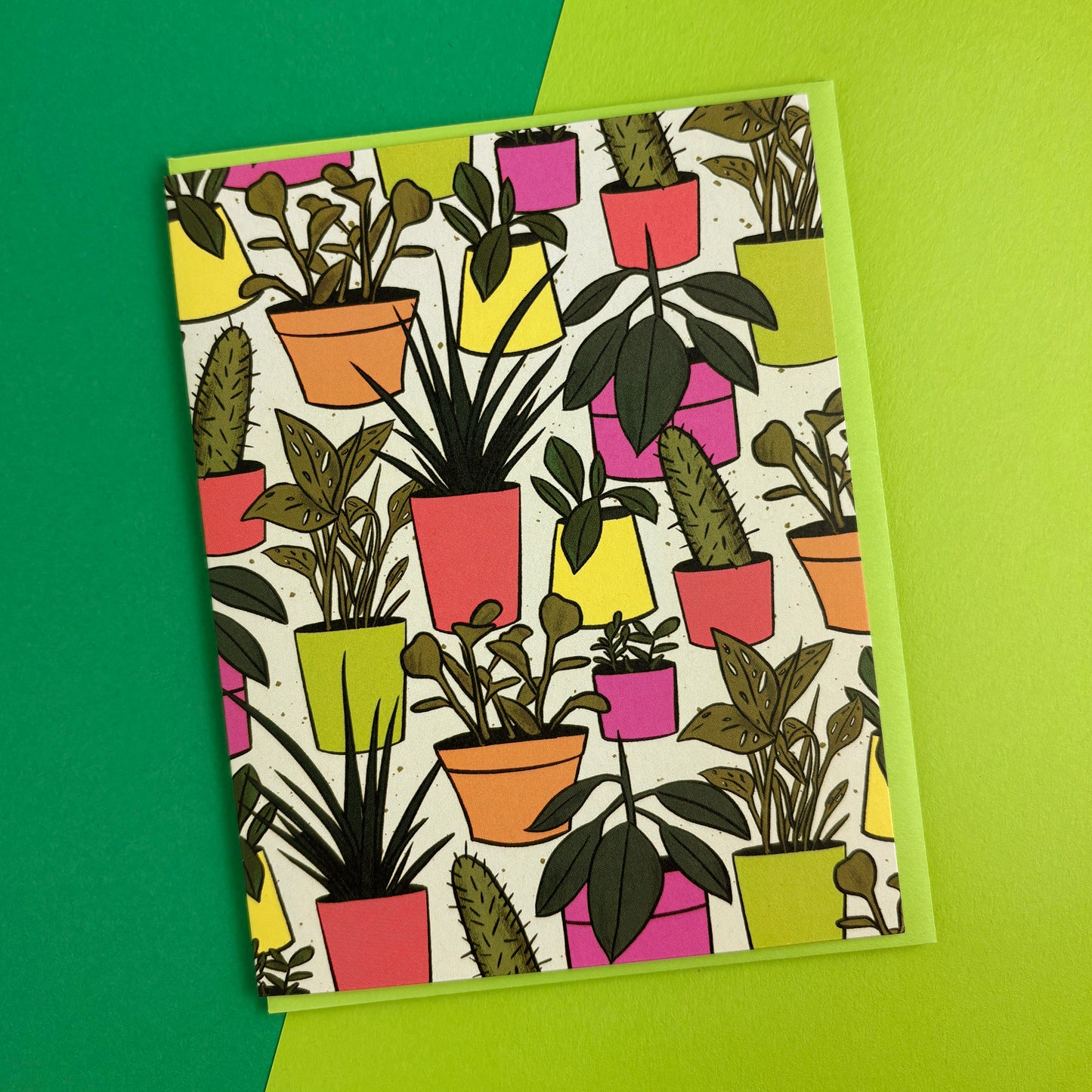 House Plant Pattern Greeting Card