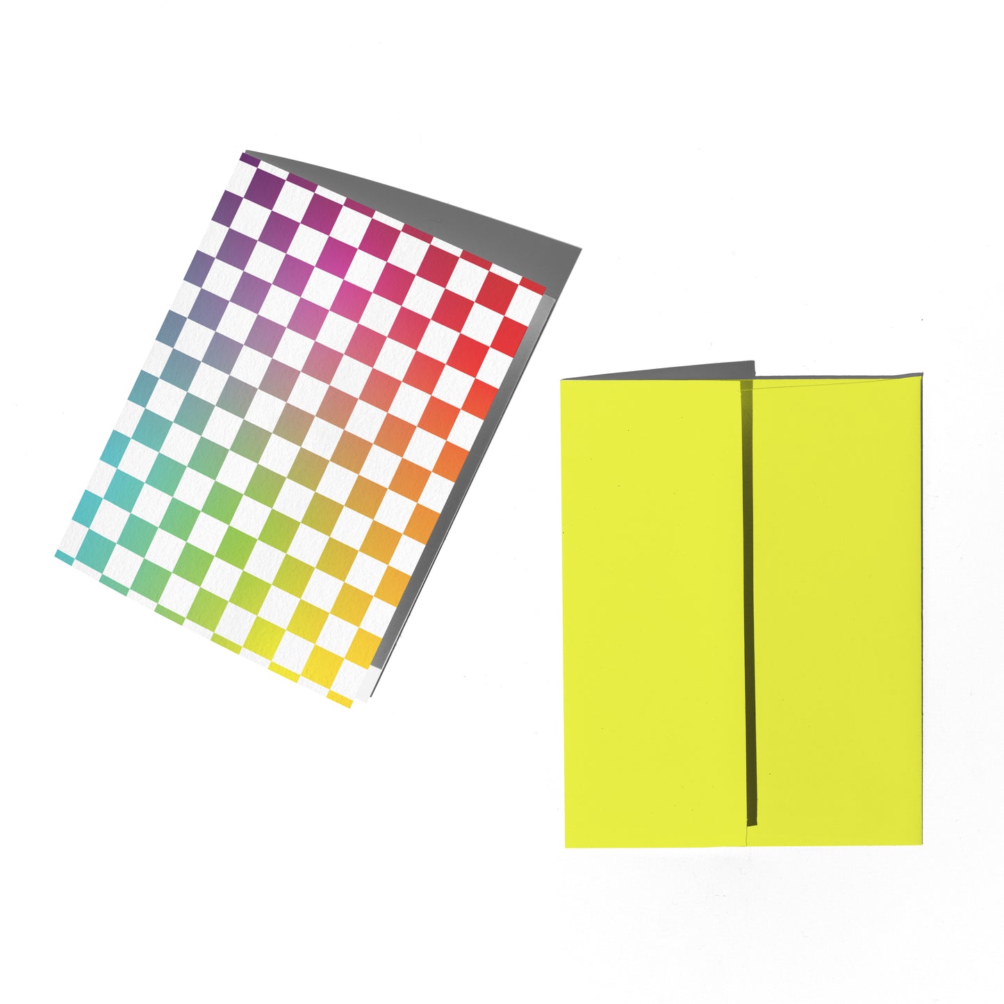 Rainbow Checkerboard Greeting Card