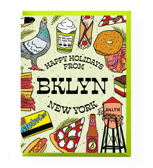 Happy Holidays from Brooklyn Card
