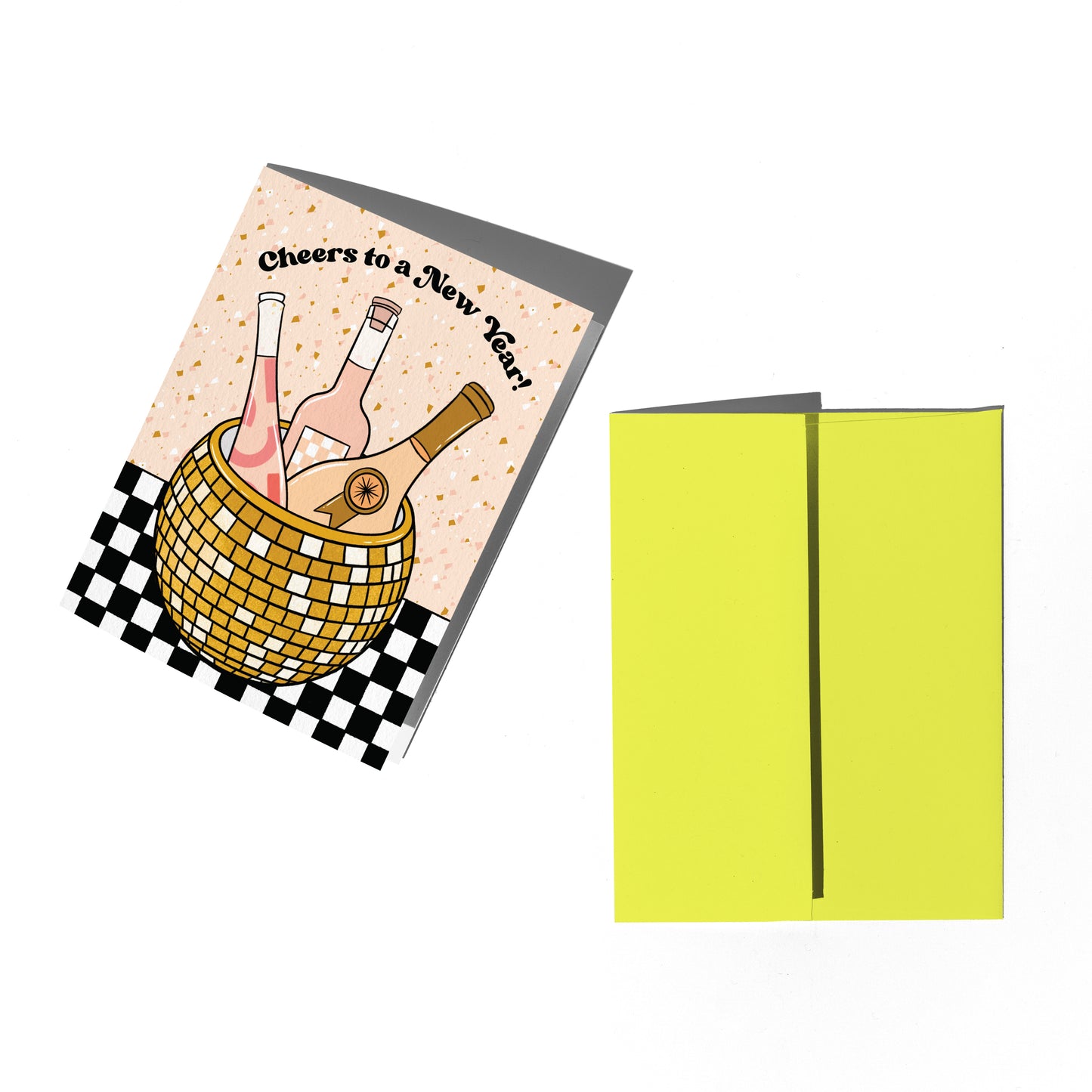 Disco Champagne New Year Card