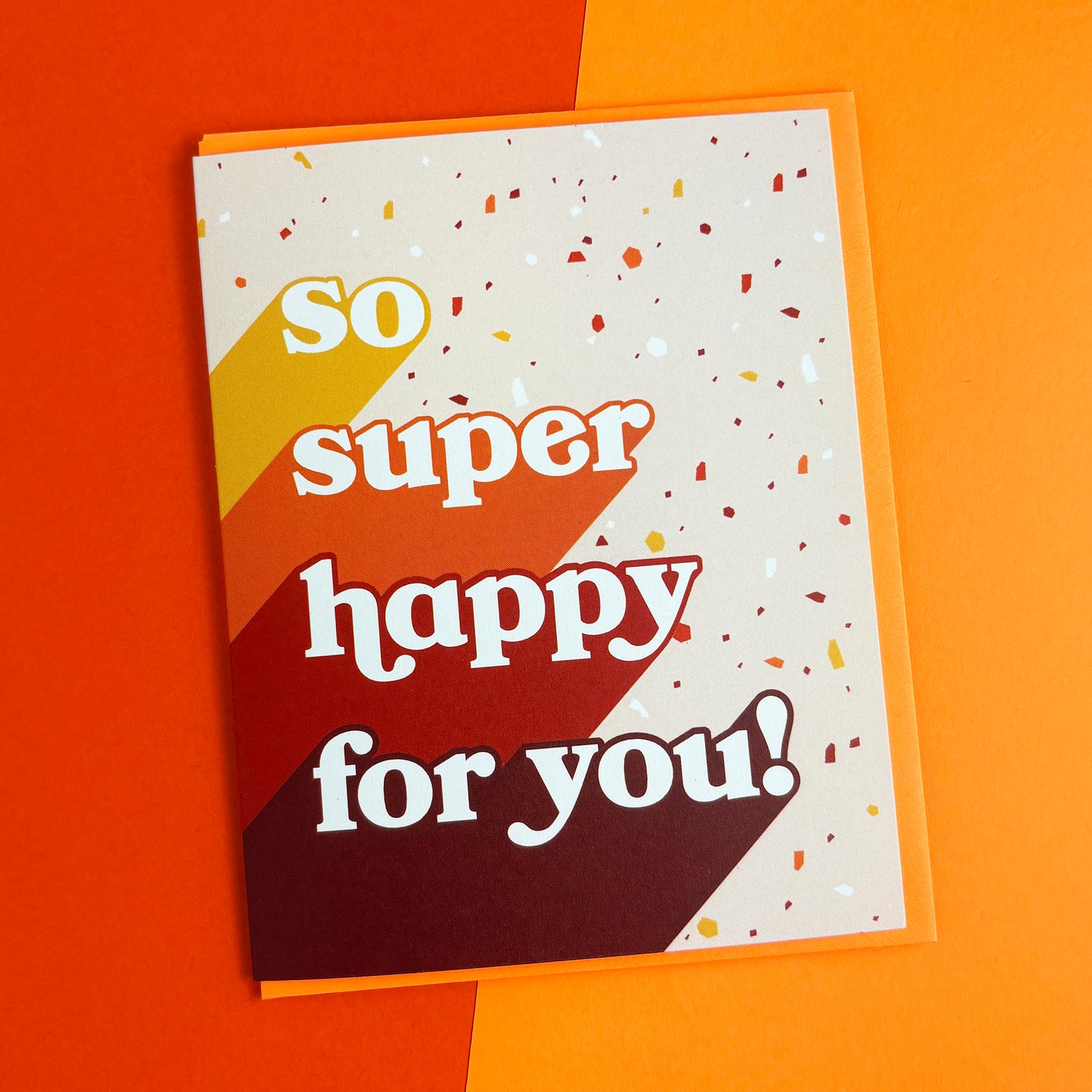 So Super Happy Greeting Card