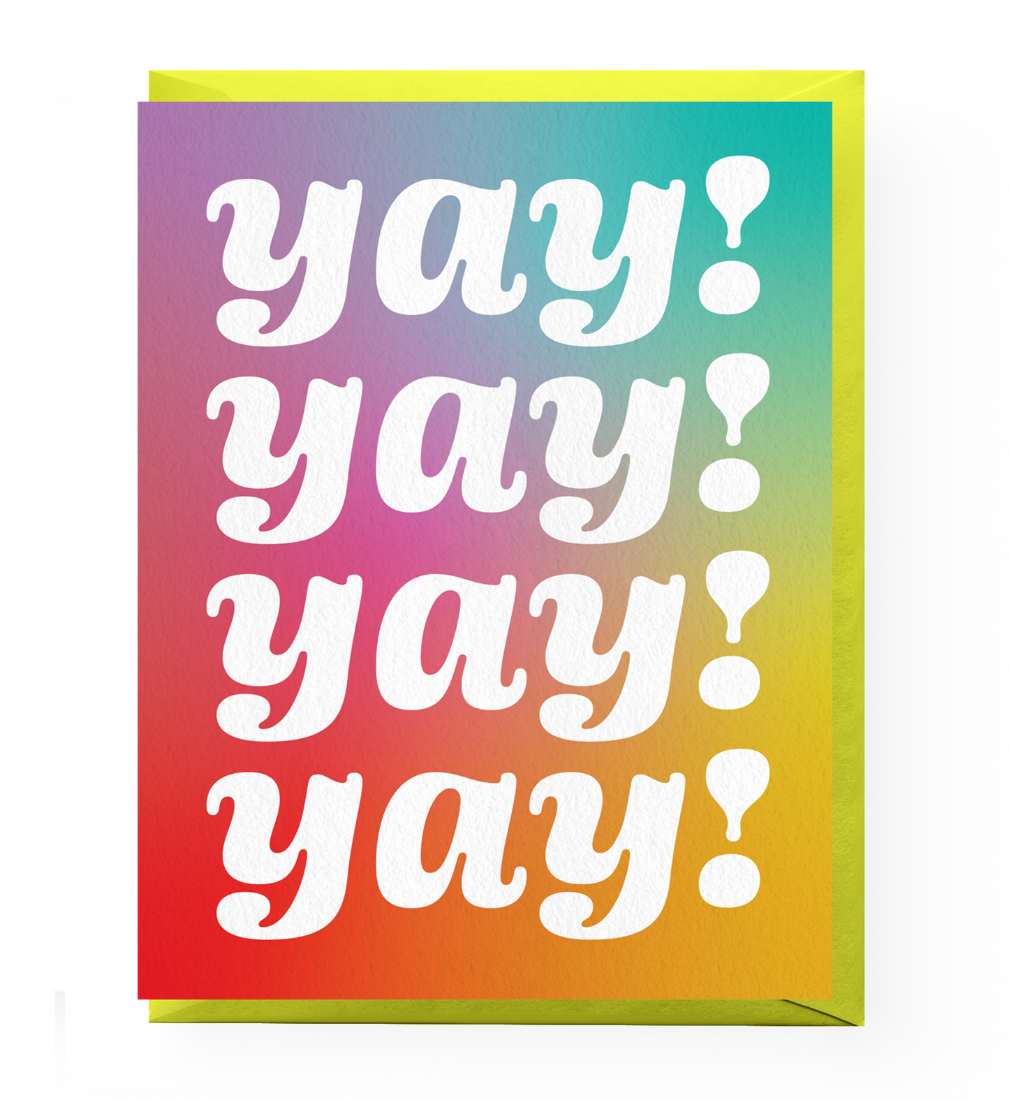 Quadruple Yay Congratulations Card
