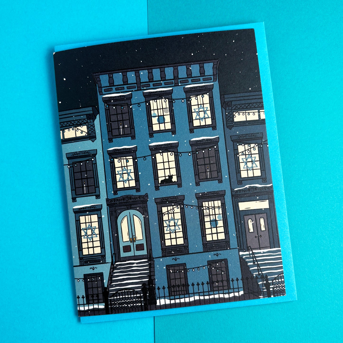 Hanukkah Brownstone