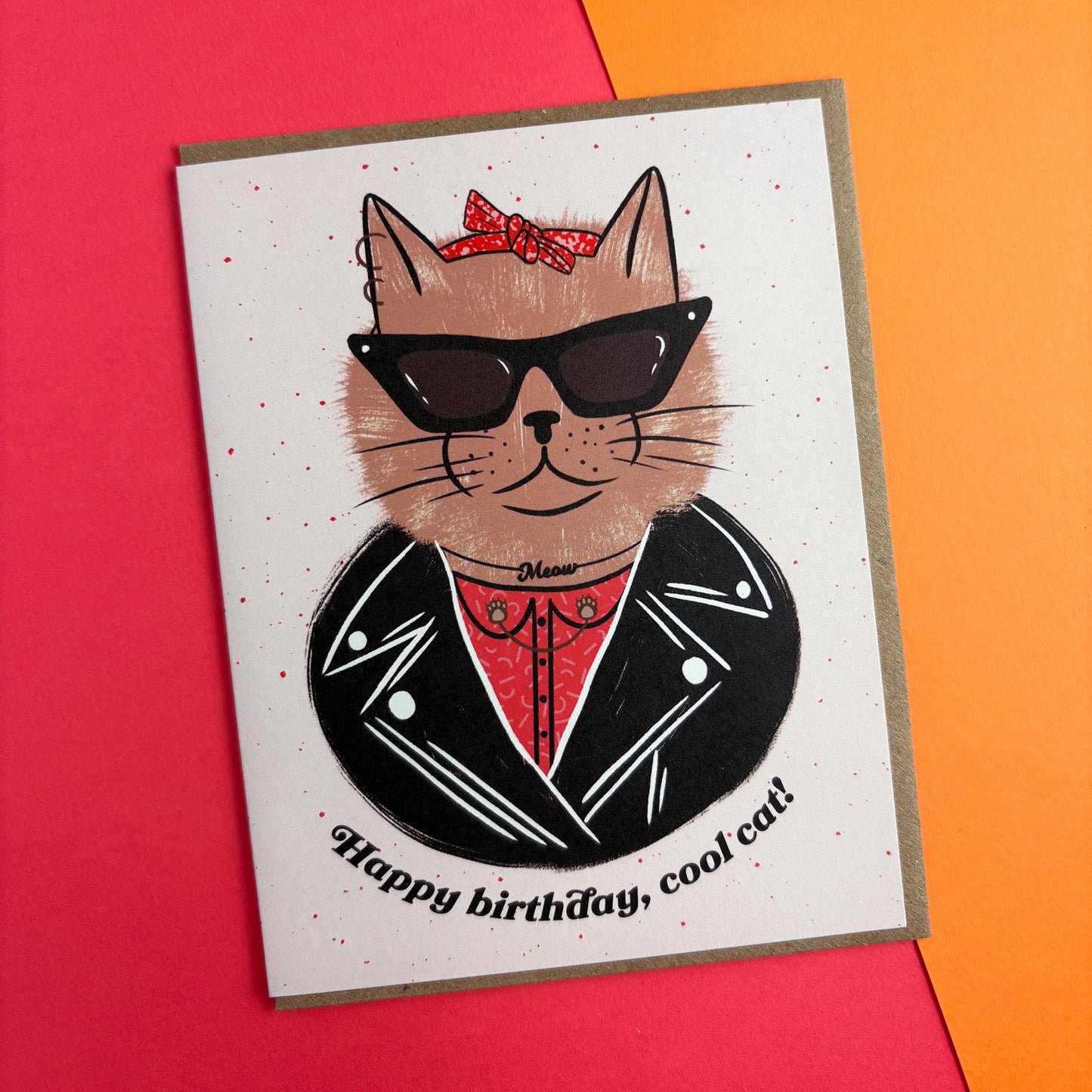 Cool Cat Birthday Card