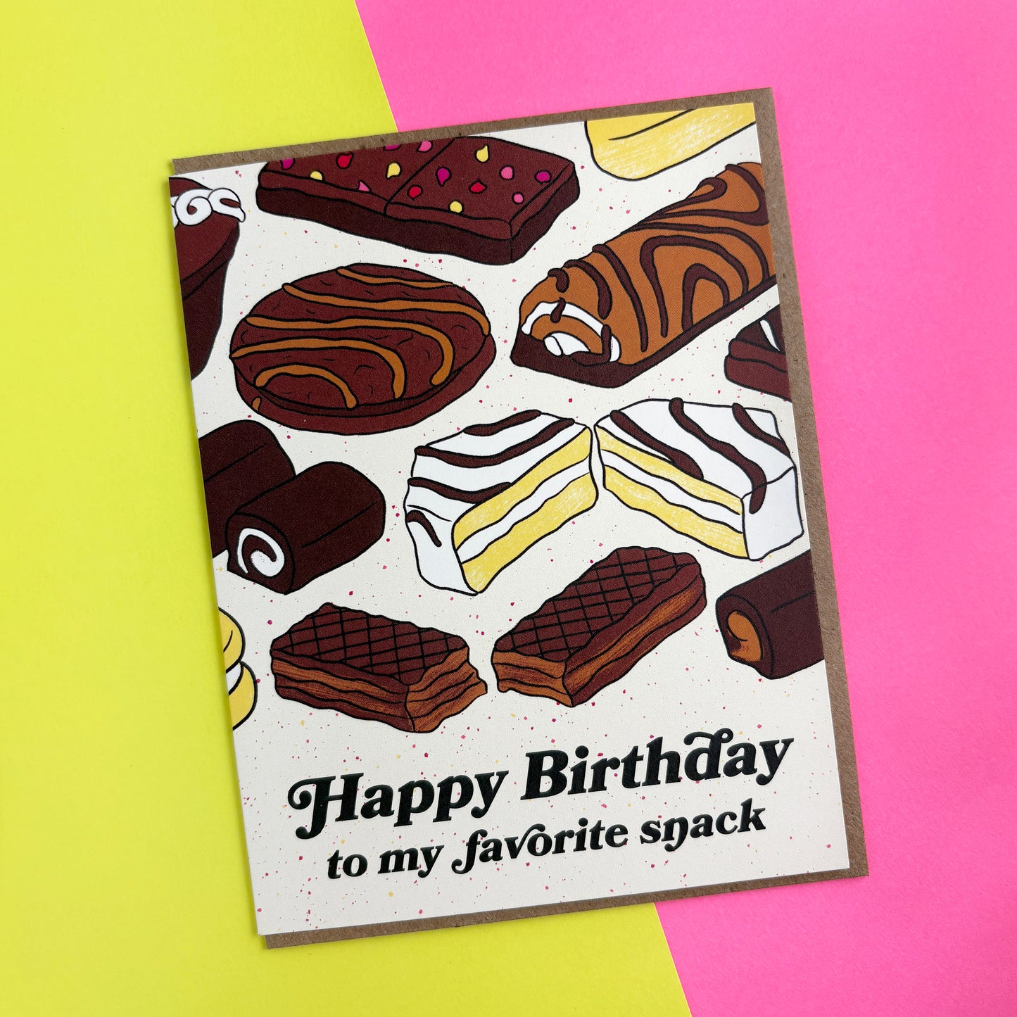 Snack Cake Birthday Card