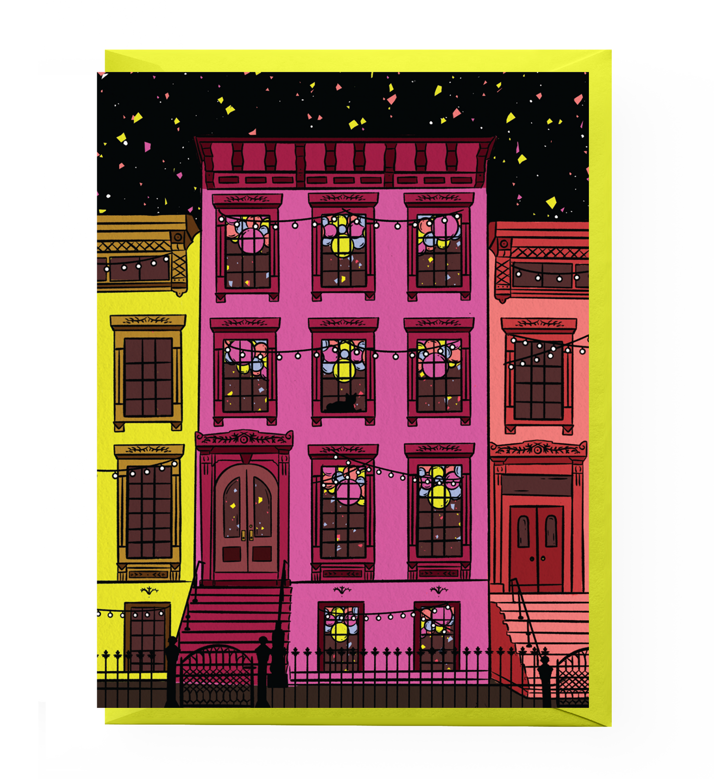 Brownstone Birthday Card