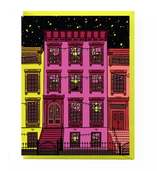 Brownstone Birthday Card