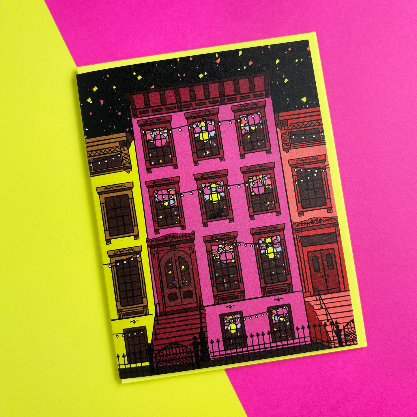 Brownstone Birthday Card