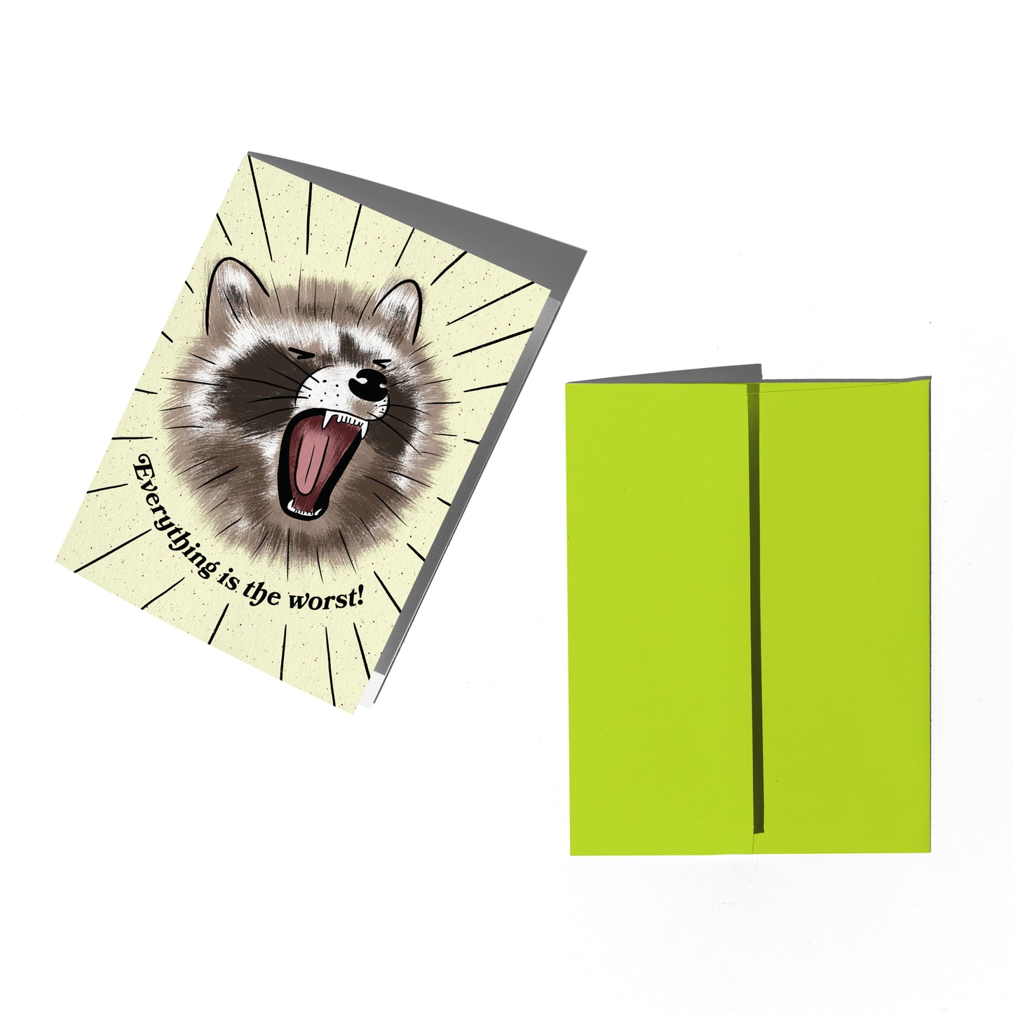 The Worst Raccoon Sympathy Card