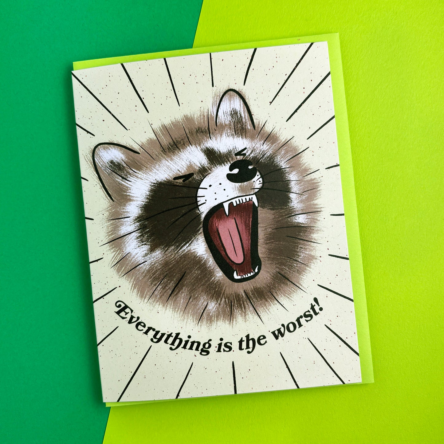 The Worst Raccoon Sympathy Card