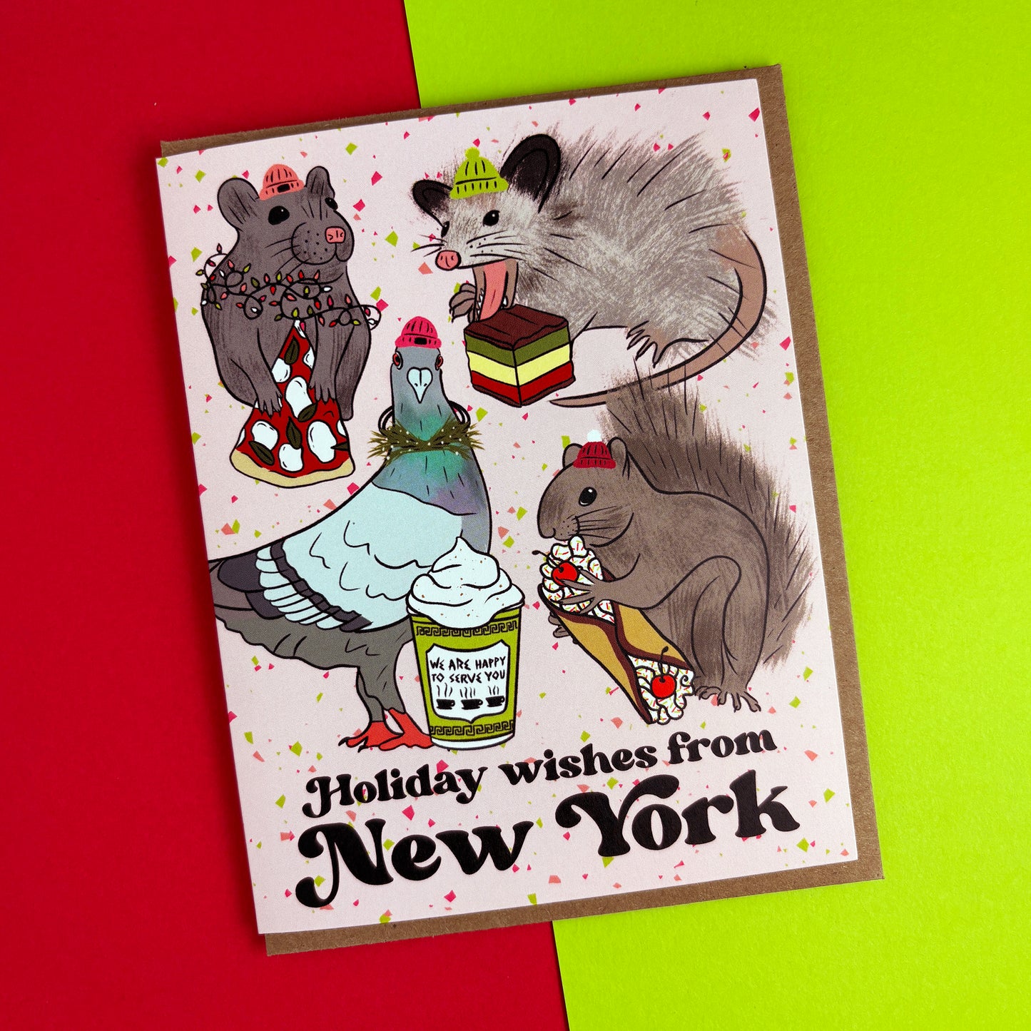 NYC Animal Holiday Card