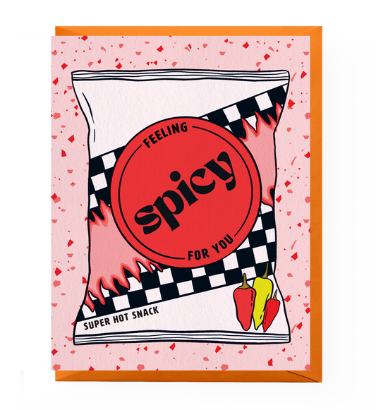 Spicy Snack Love Card