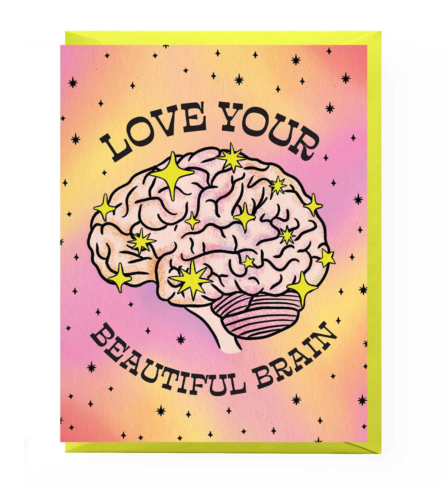 Beautiful Brain Greeting Card