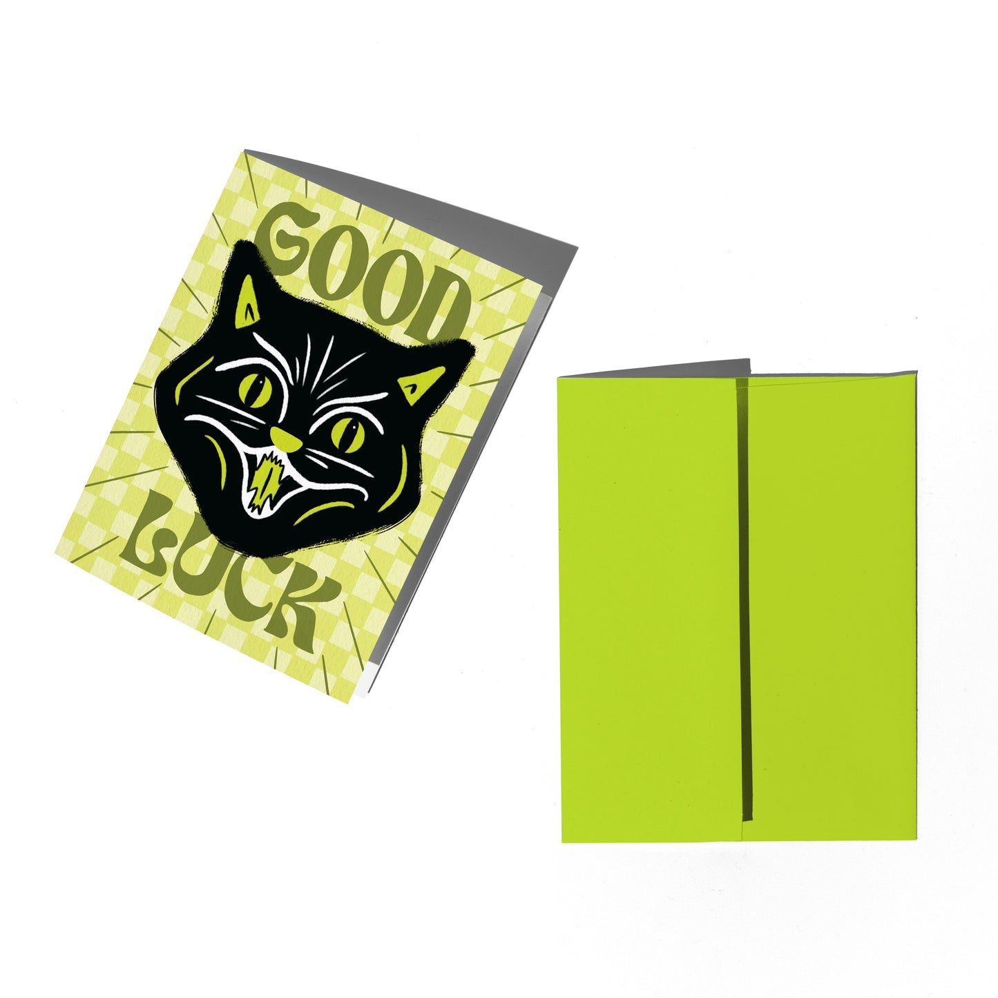 Cat Good Luck Card