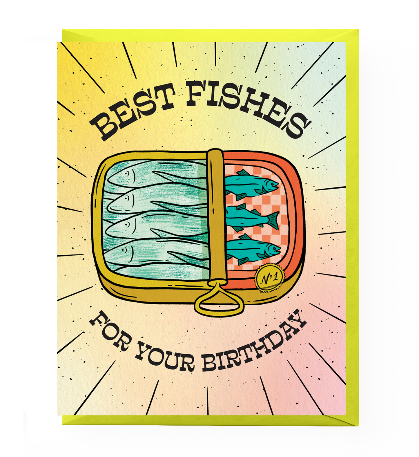 Tinned Fish Birthday Card