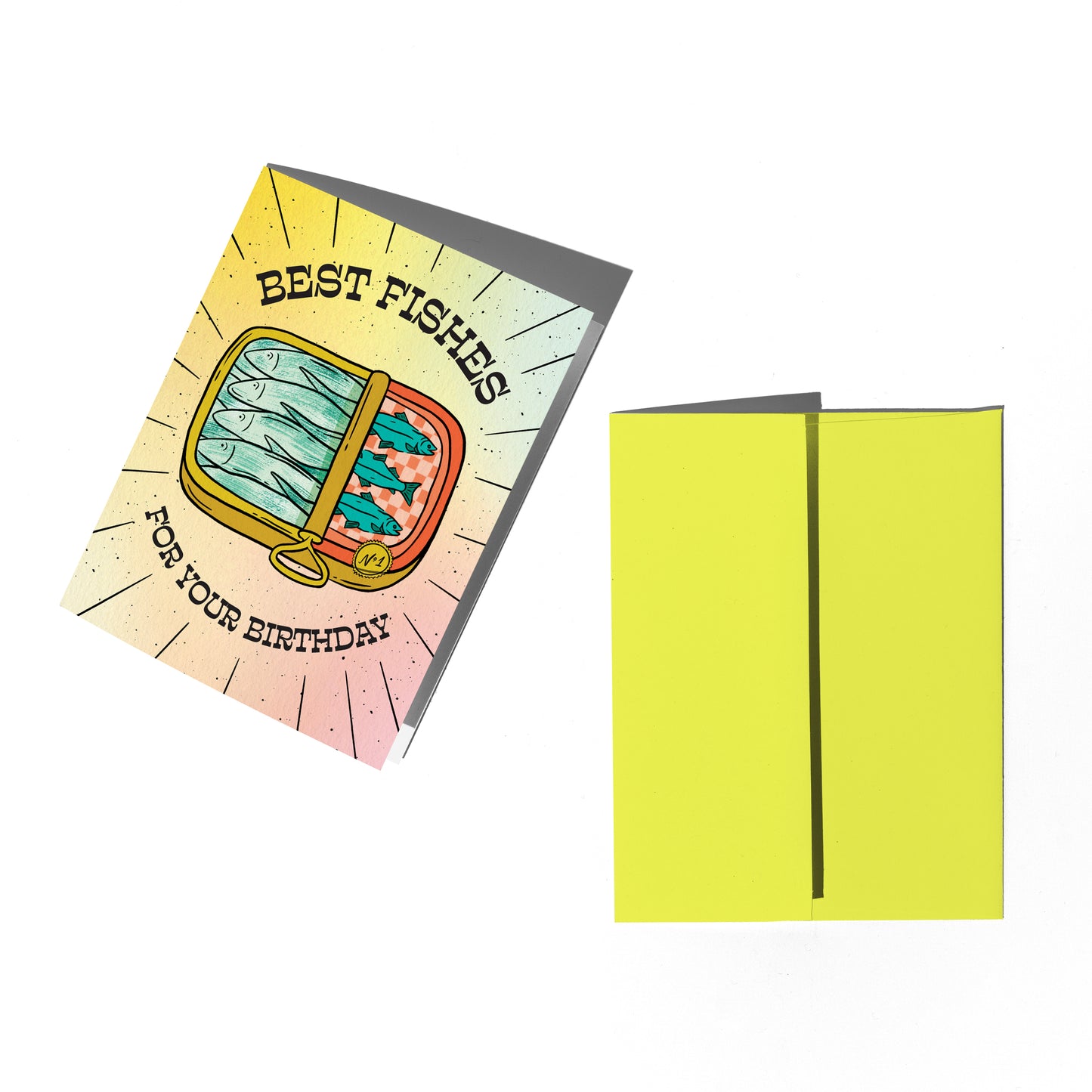 Tinned Fish Birthday Card