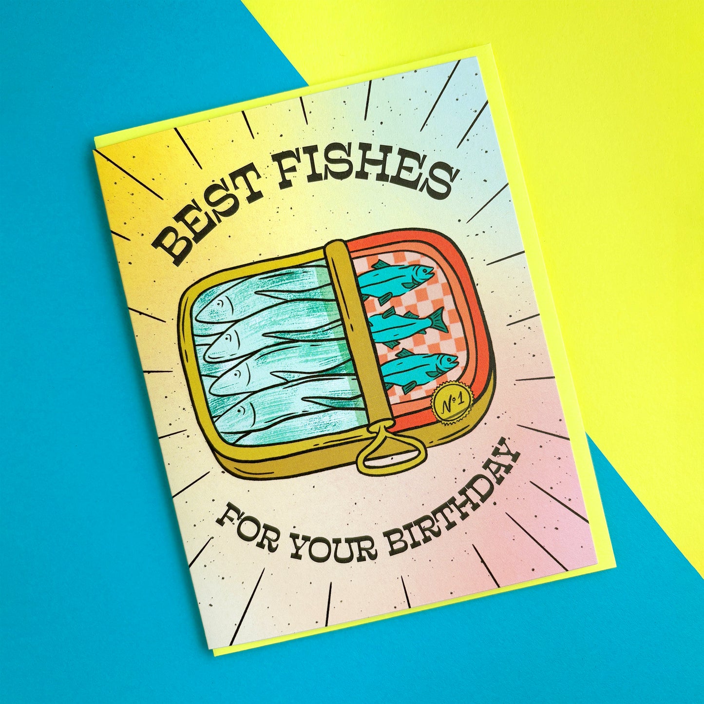 Tinned Fish Birthday Card