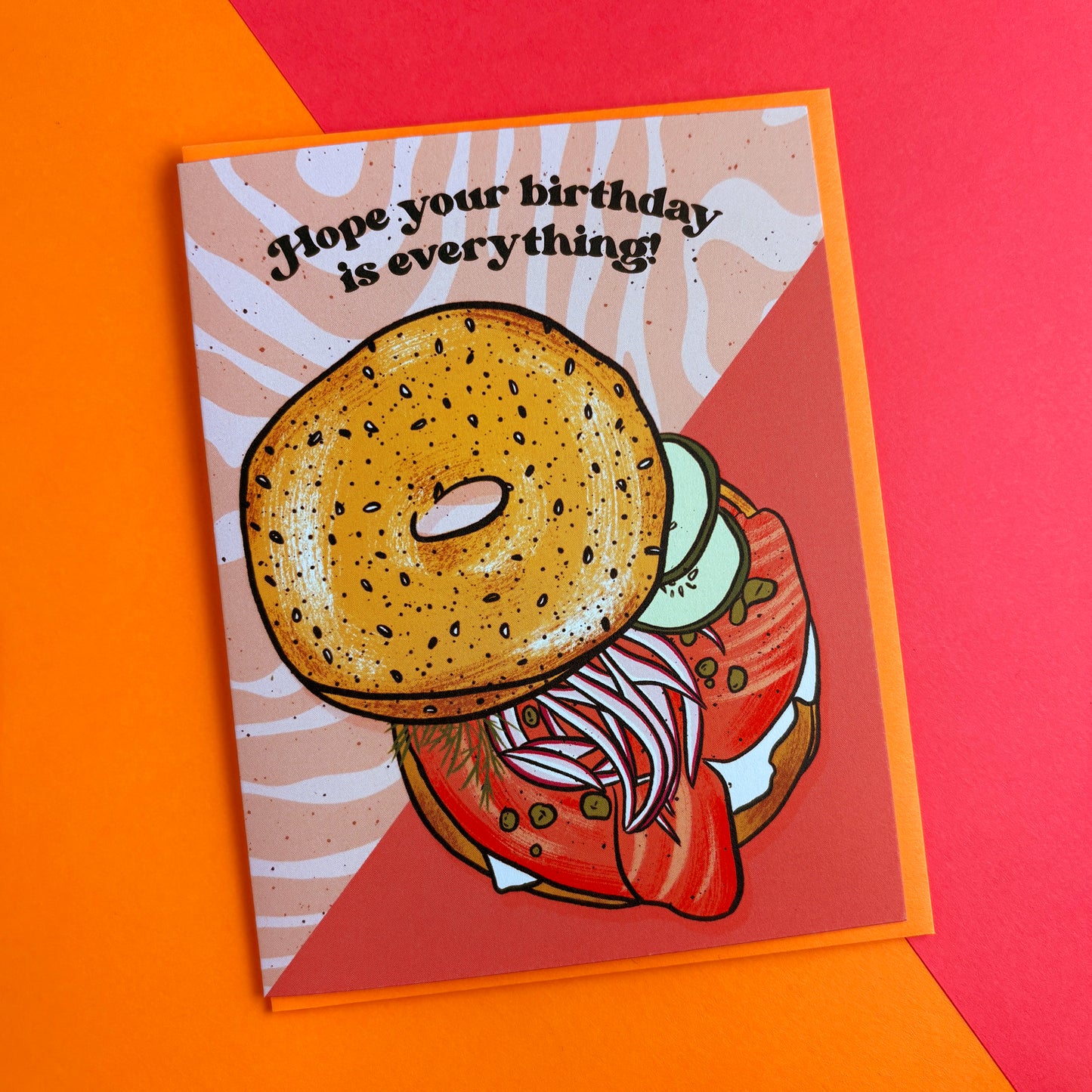 Everything Bagel Birthday Card