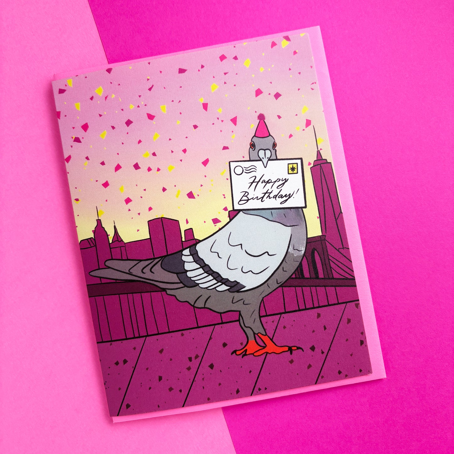 Pigeon Birthday Card