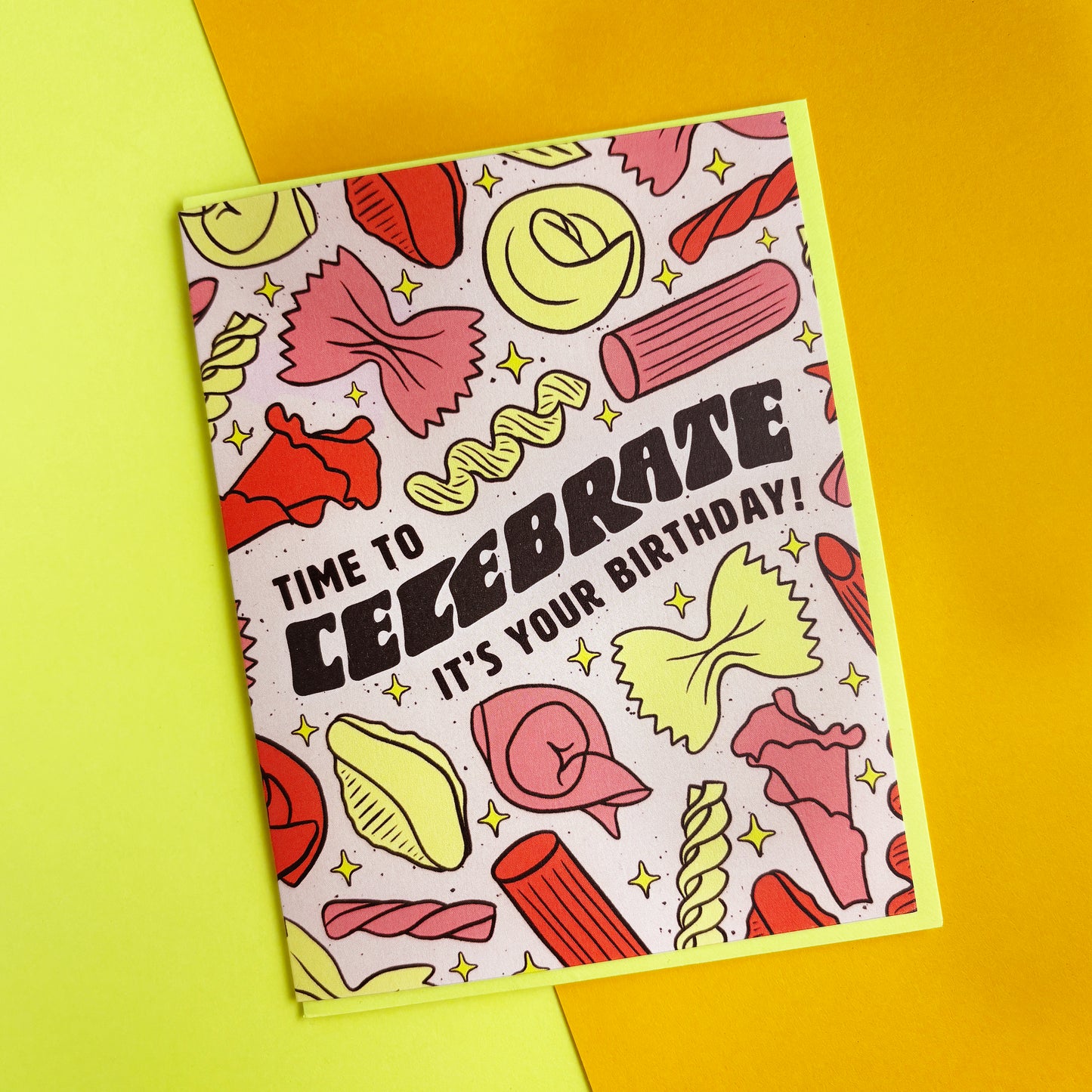 Pasta Birthday Card
