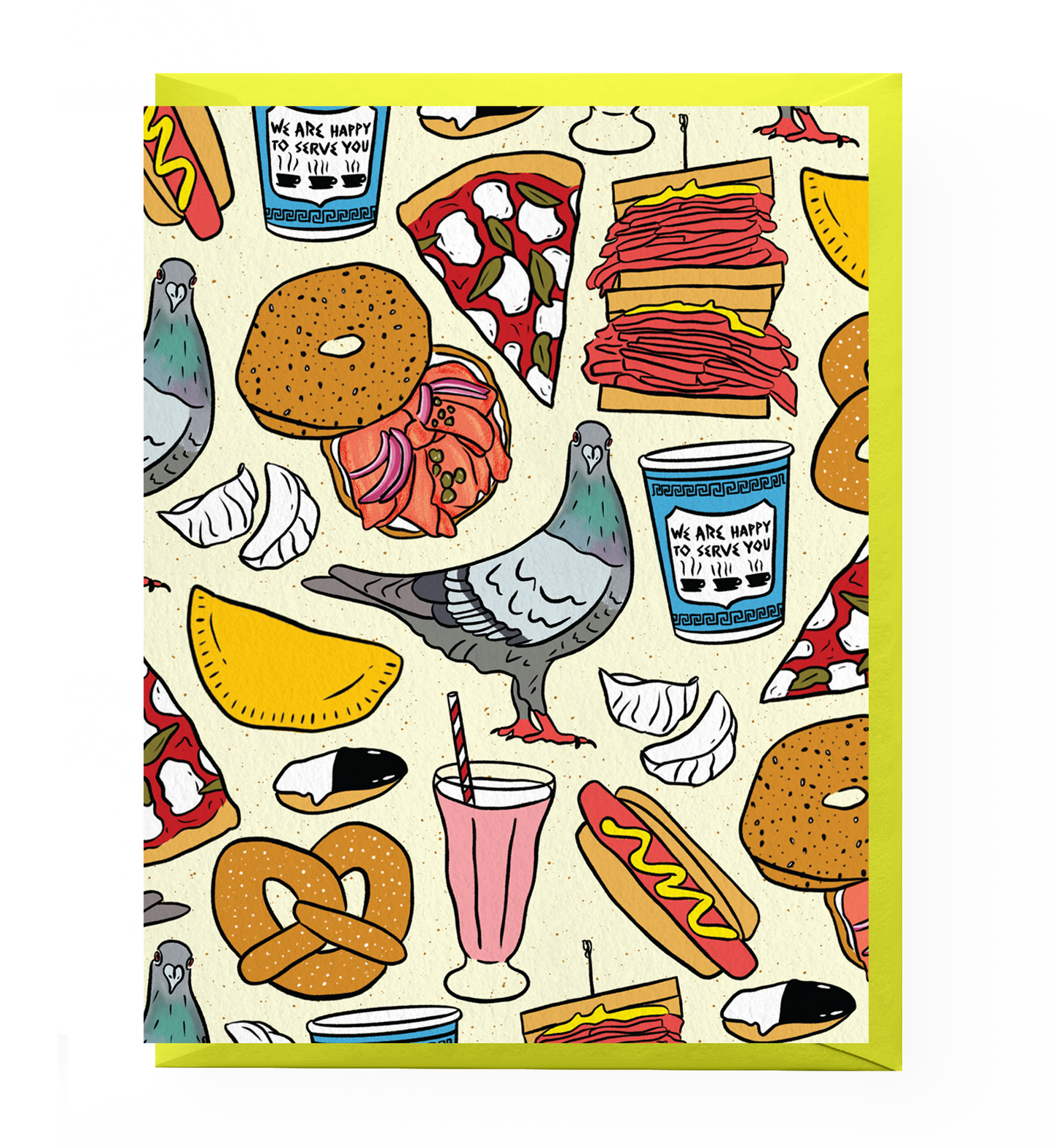 New York City Patterned Greeting Card