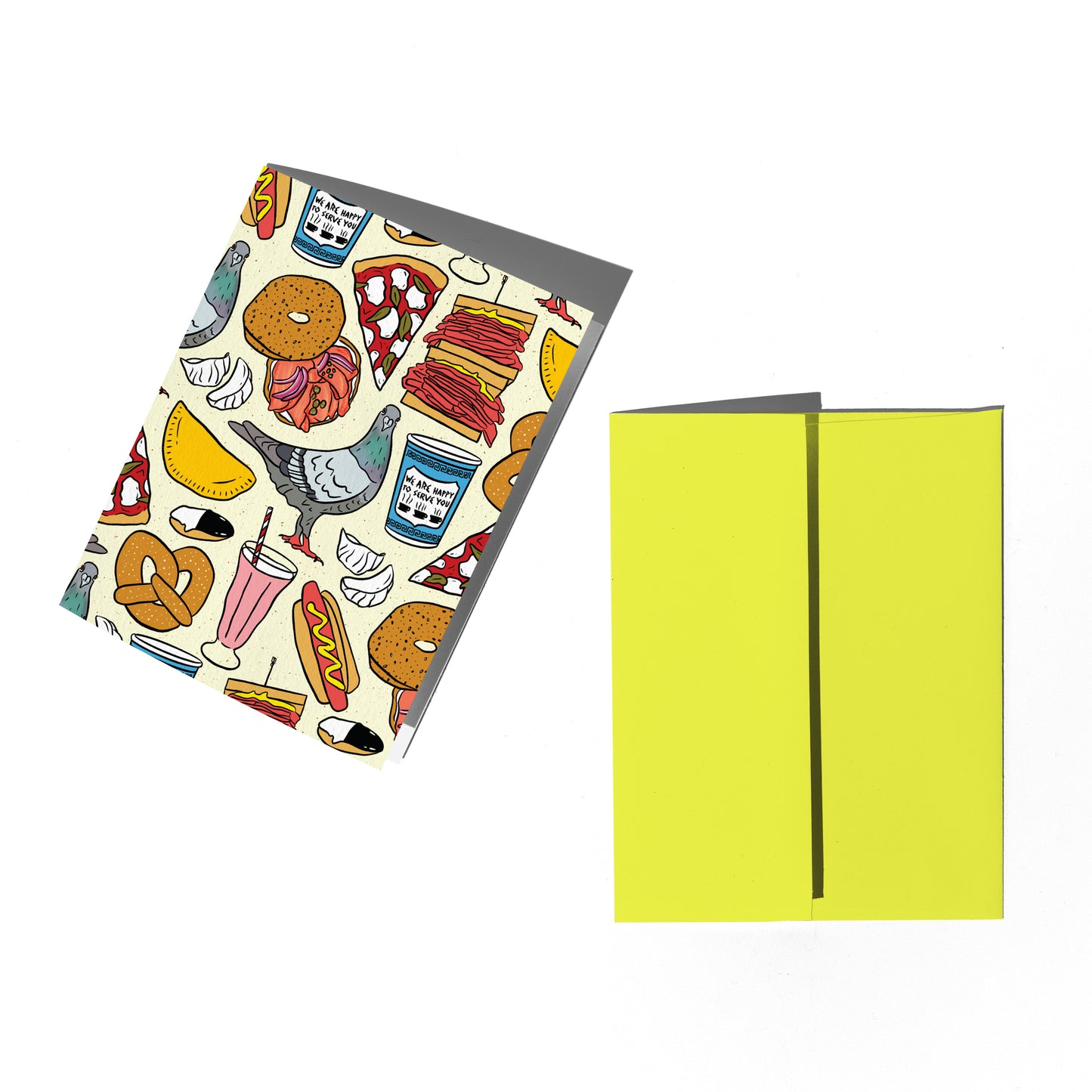 New York City Patterned Greeting Card