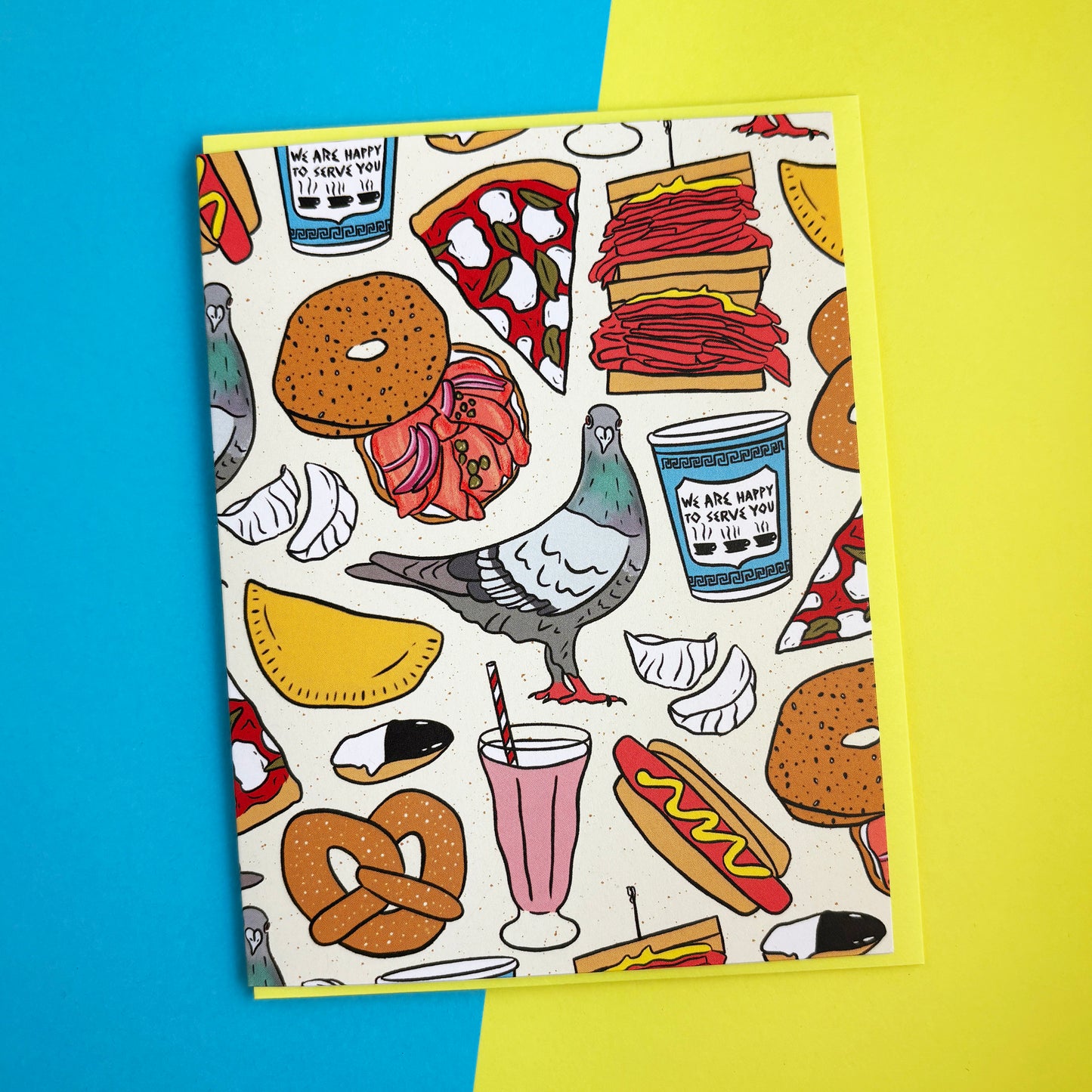 New York City Patterned Greeting Card