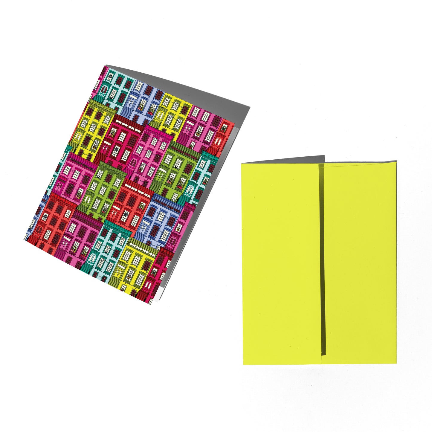 Brownstone Patterned Greeting Card
