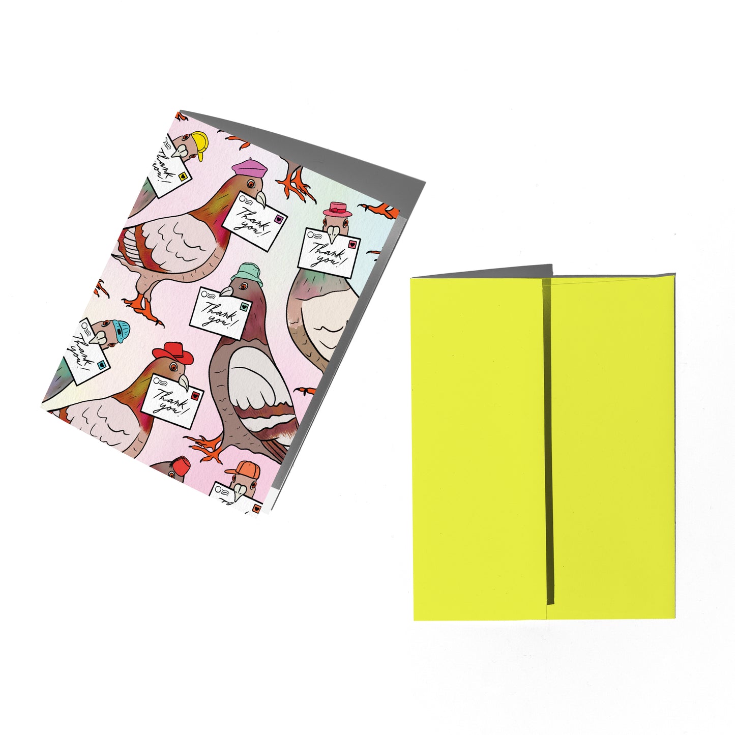Pigeon Thank You Letter Card