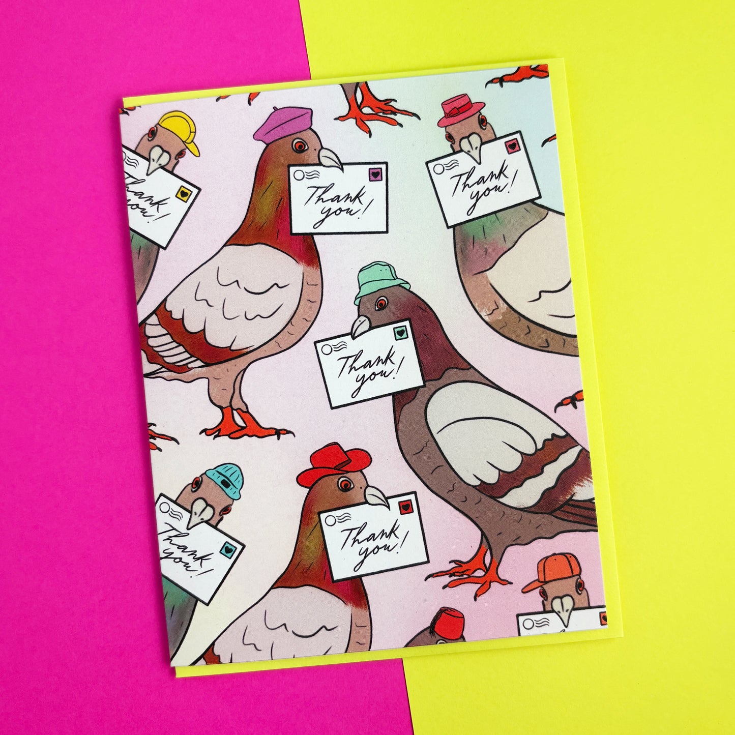Pigeon Thank You Letter Card