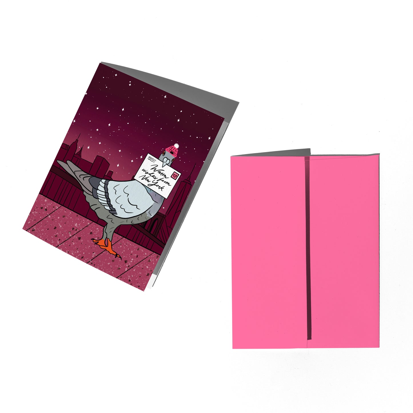 New York Pigeon Holiday Card