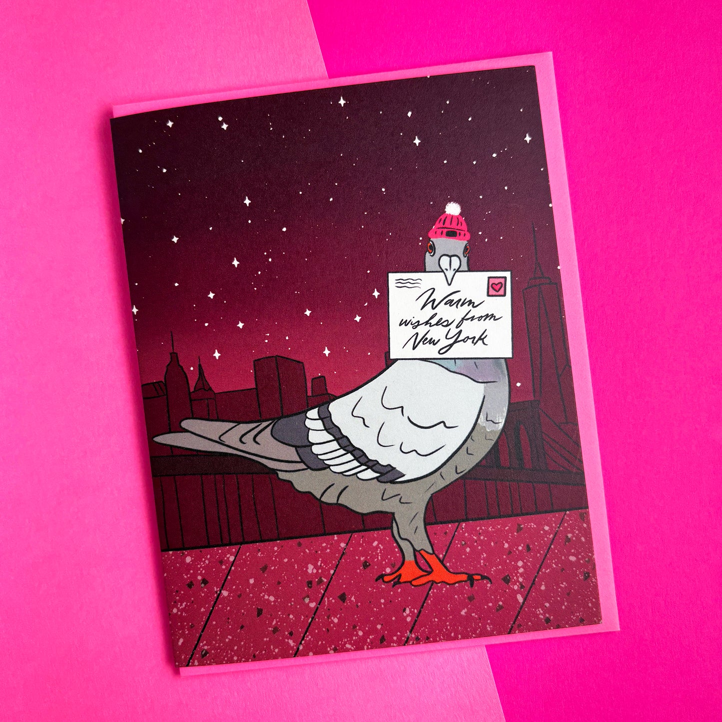 New York Pigeon Holiday Card