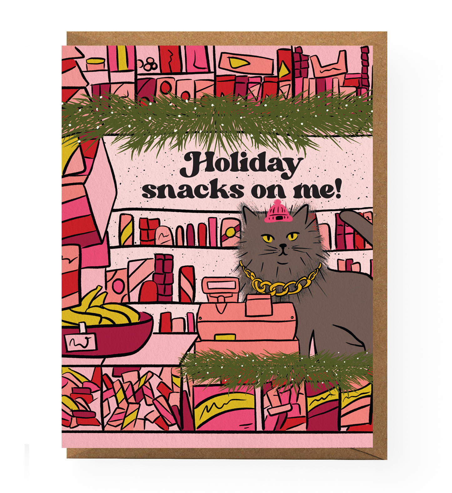 Bodega Cat Holiday Card