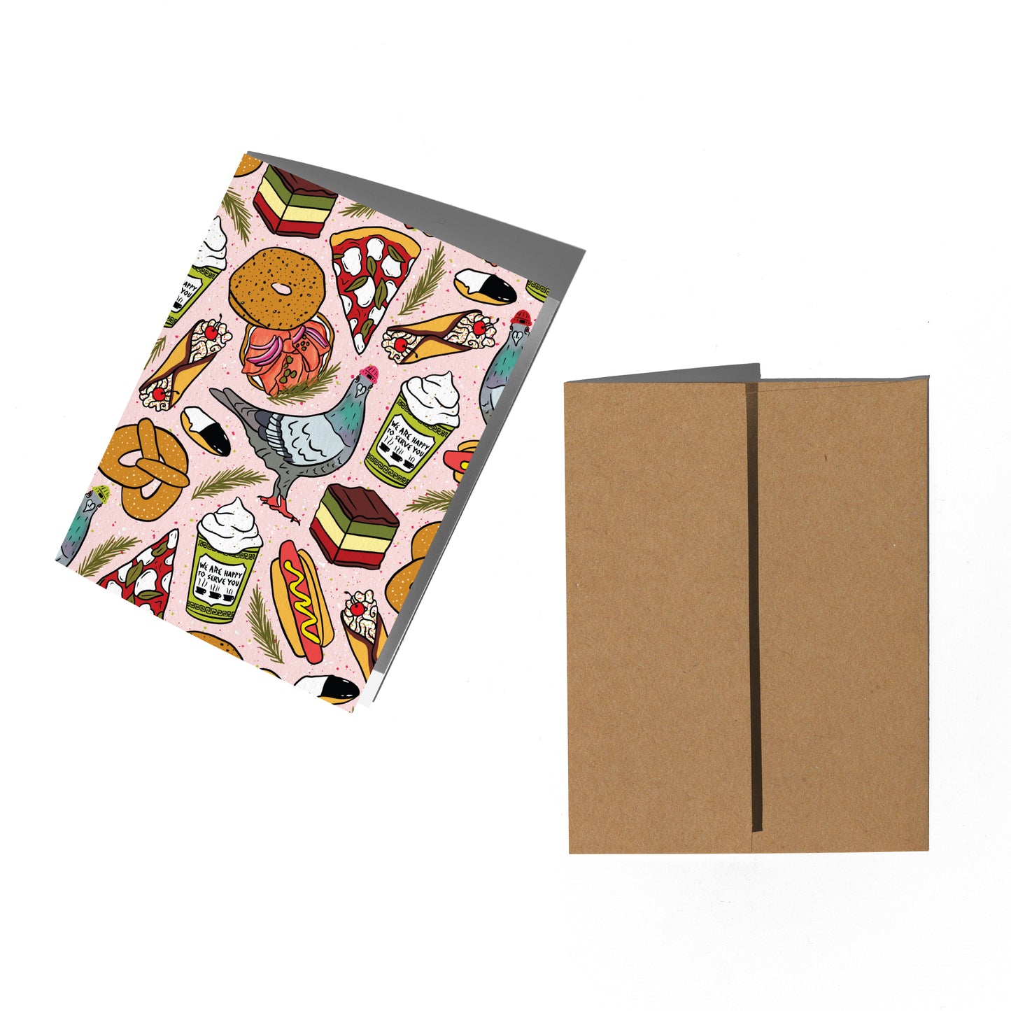 NYC Holiday Pattern Card