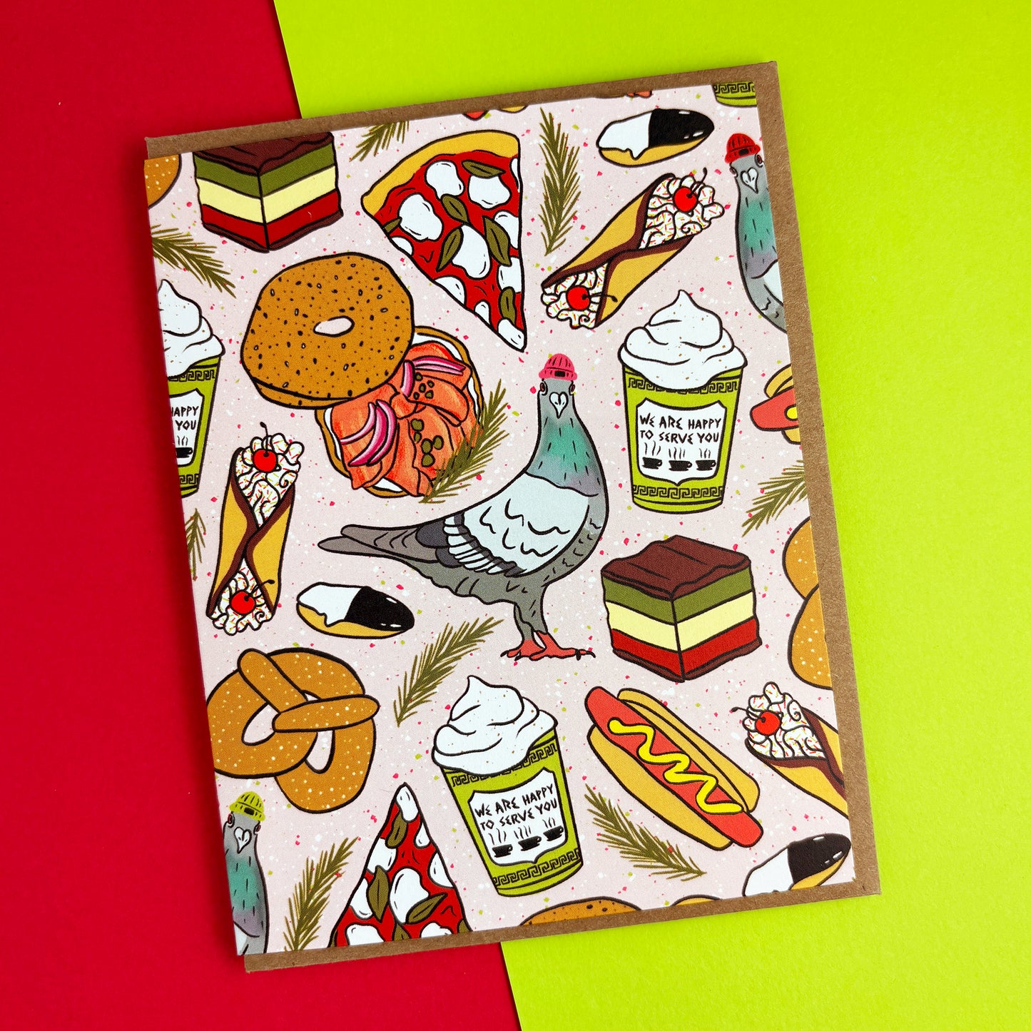 NYC Holiday Pattern Card