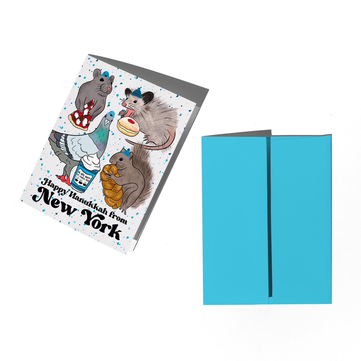 NYC Animal Hanukkah Card