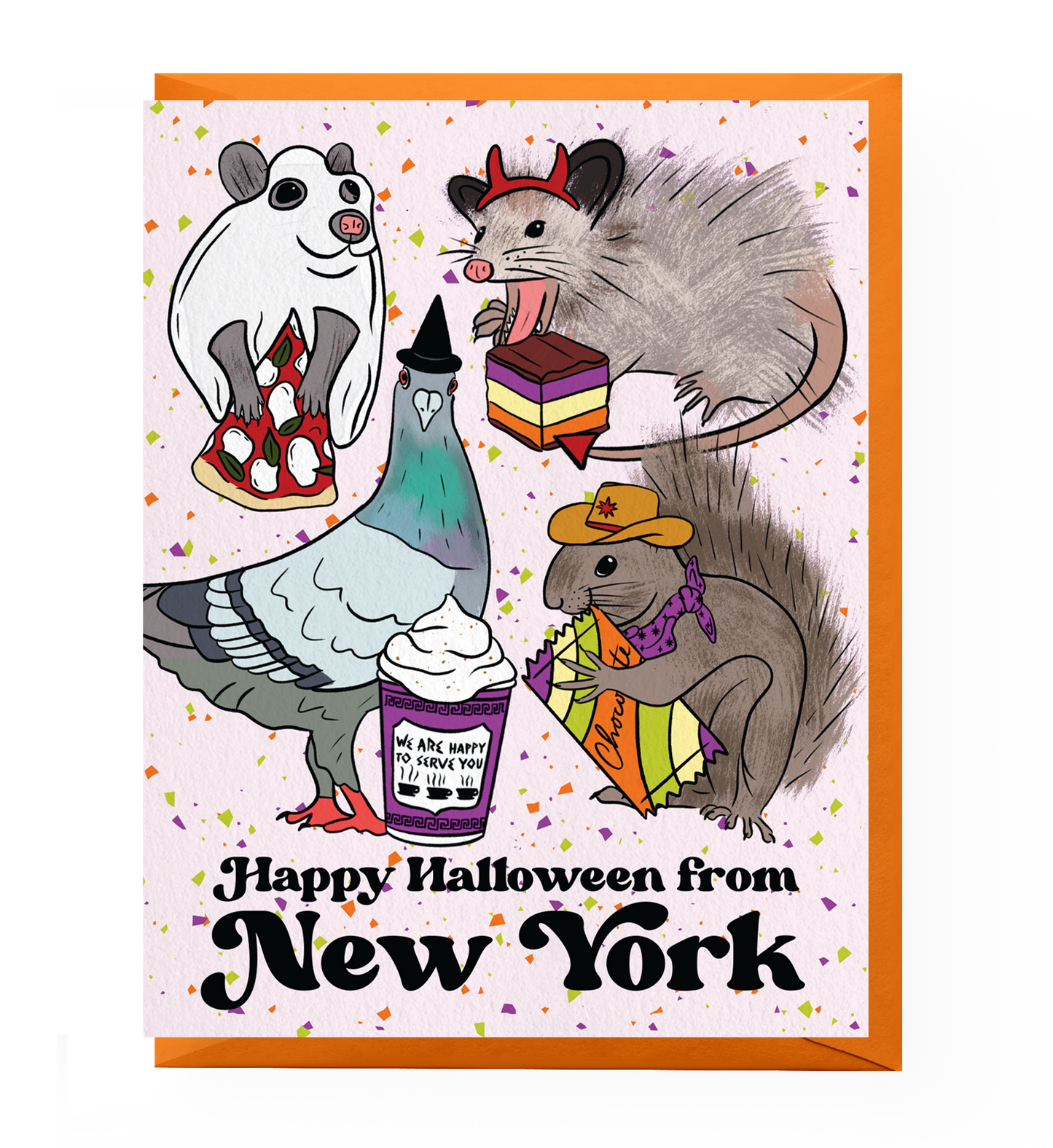 NYC Animal Halloween Card