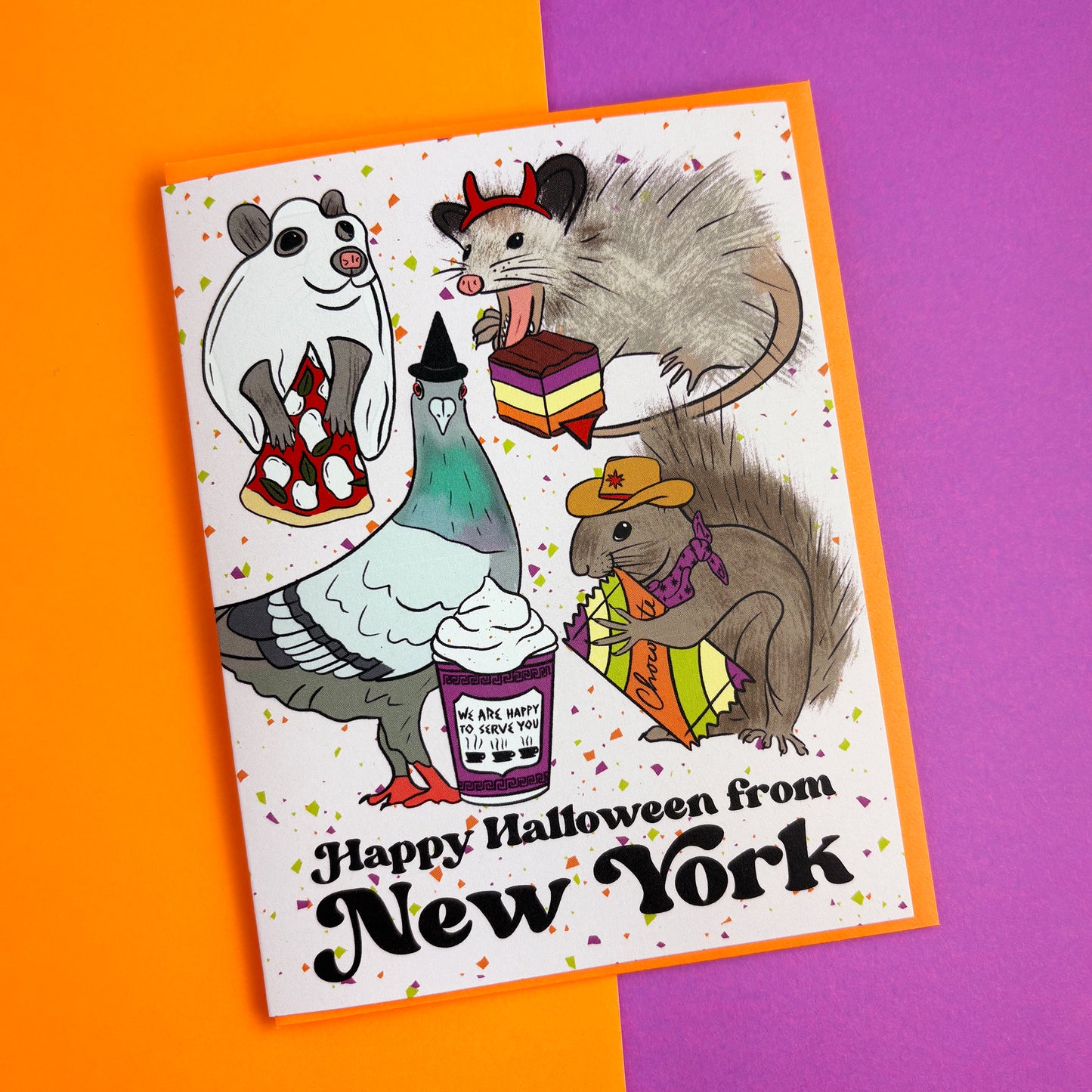 NYC Animal Halloween Card