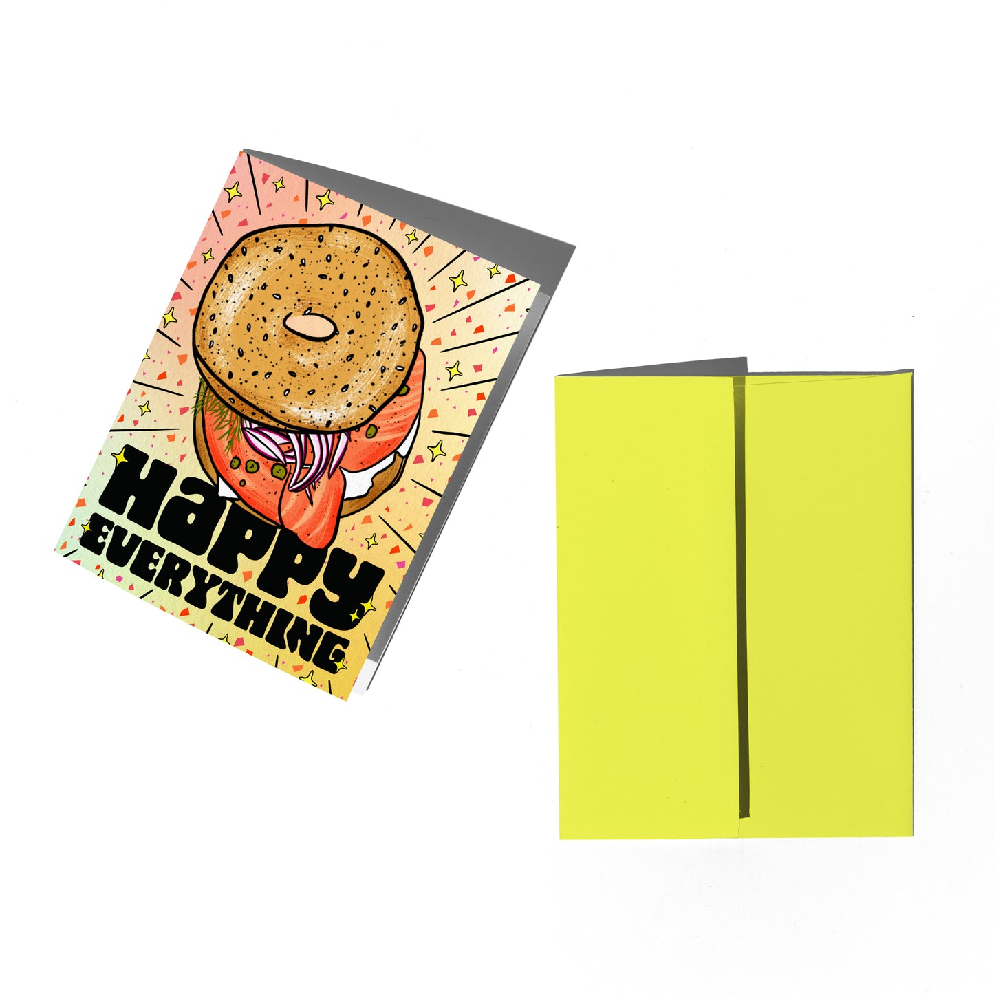 Happy Everything Bagel Greeting Card