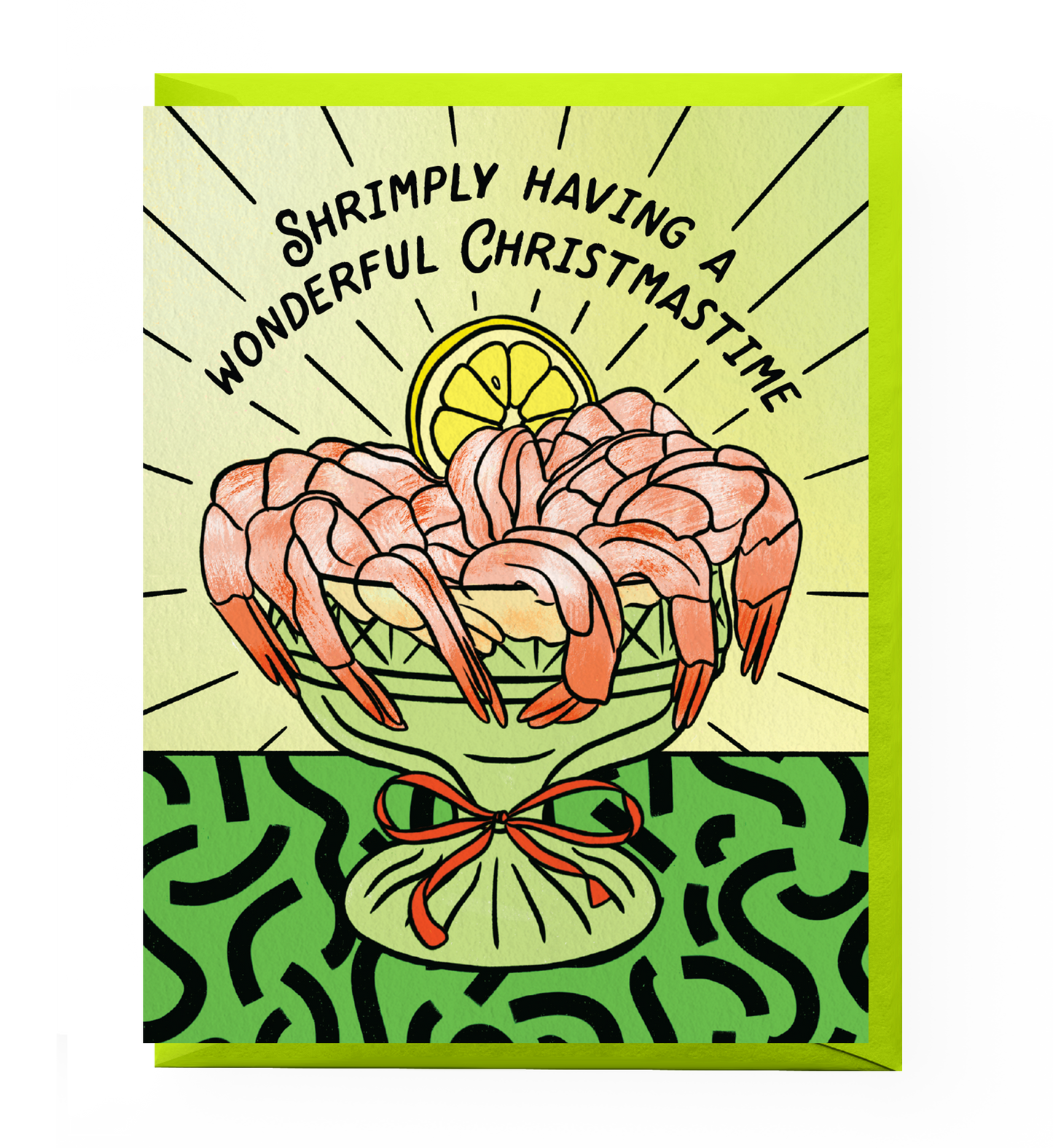 Shrimp Cocktail Holiday Card
